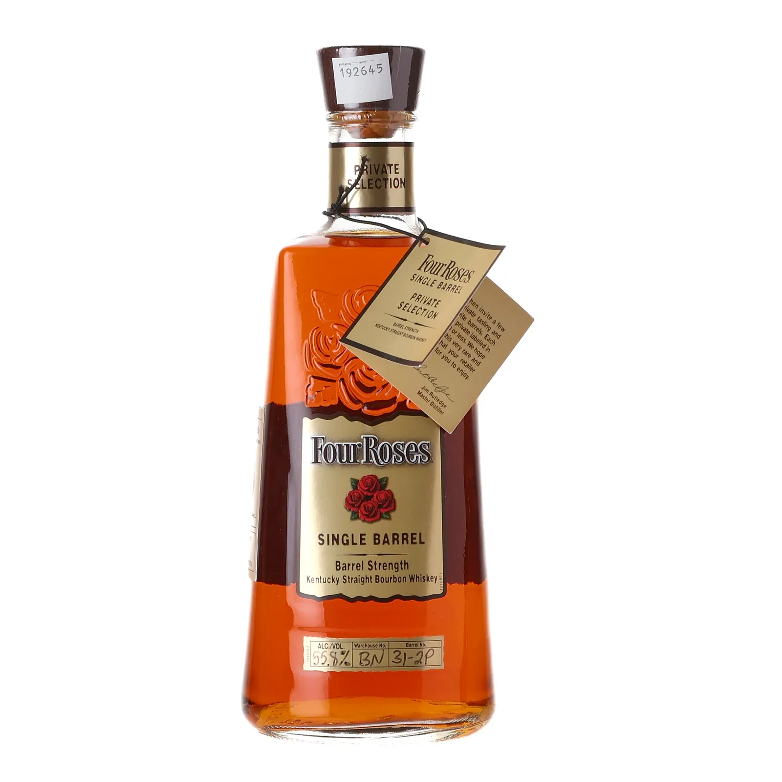 Four Roses Single Barrel Private Selection OESO 12 Year Old, Cask #BN 31-2P, 2015, 55.8% whisky bottle
