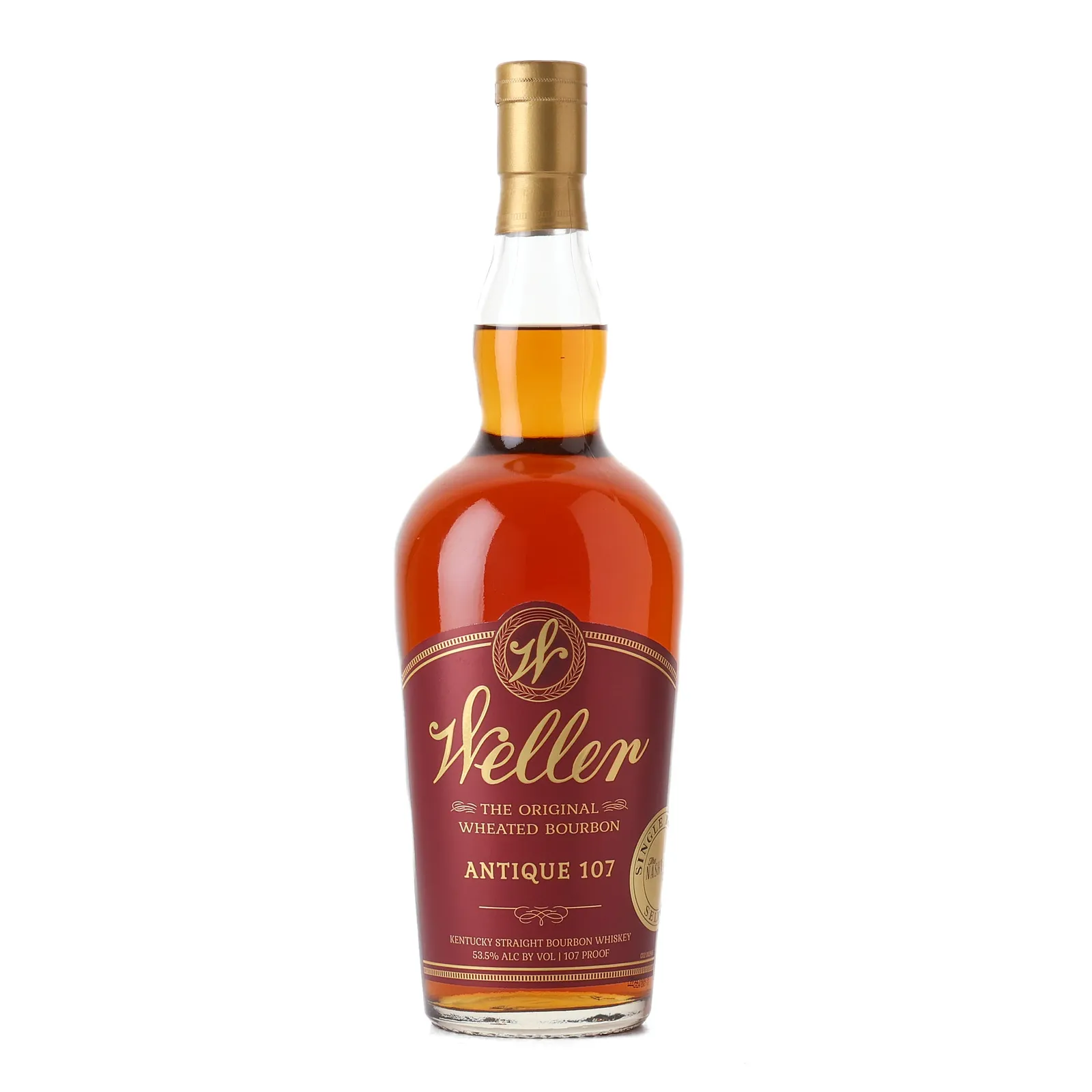 Weller Antique 107 'The Nashville Bourbon Social Club' Single Barrel Select, Bourbon Cask, 2022, 53.5% whisky bottle