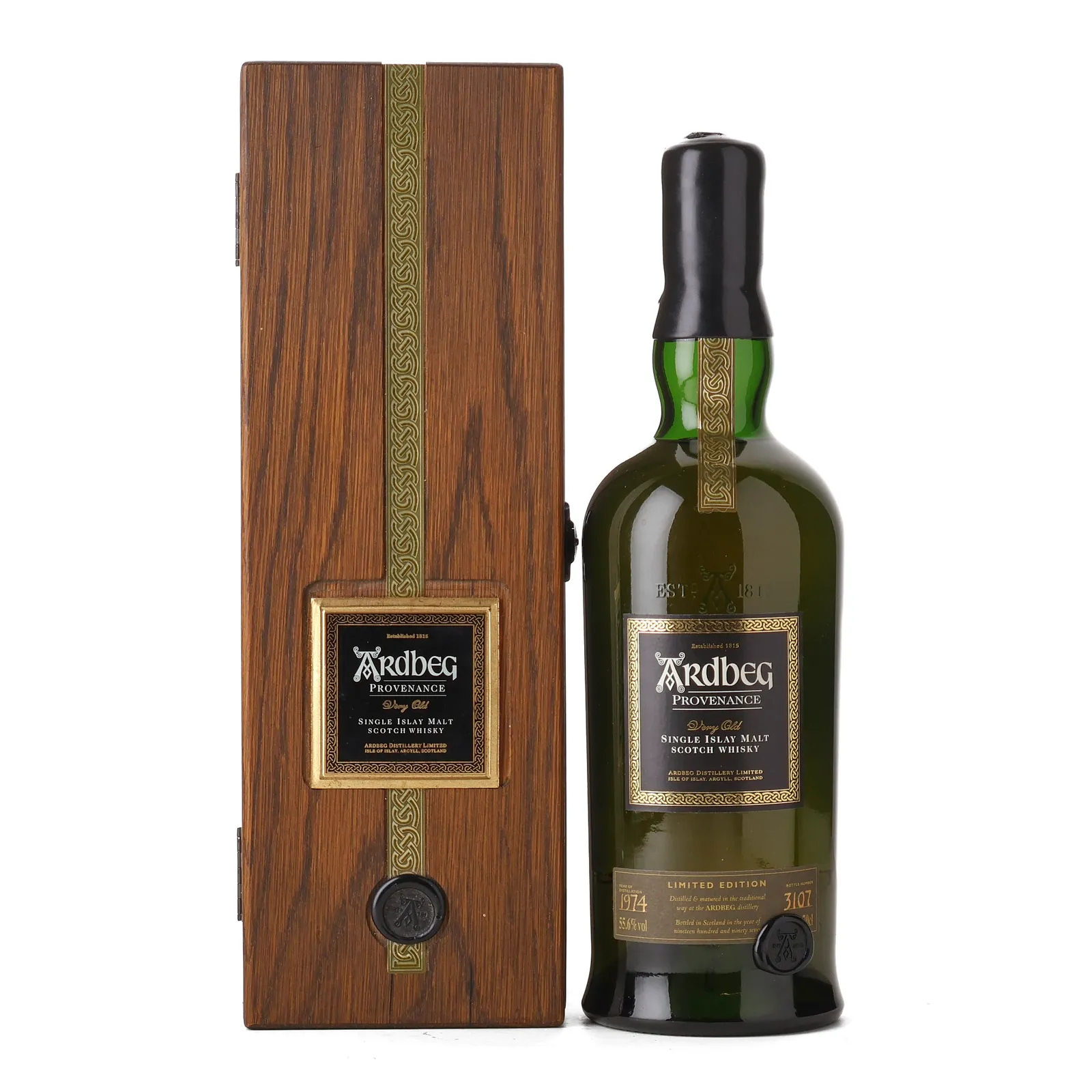 Ardbeg Provenance 23 Year Old, Bourbon Cask, 1st Release, 1997, 55.6% whisky bottle
