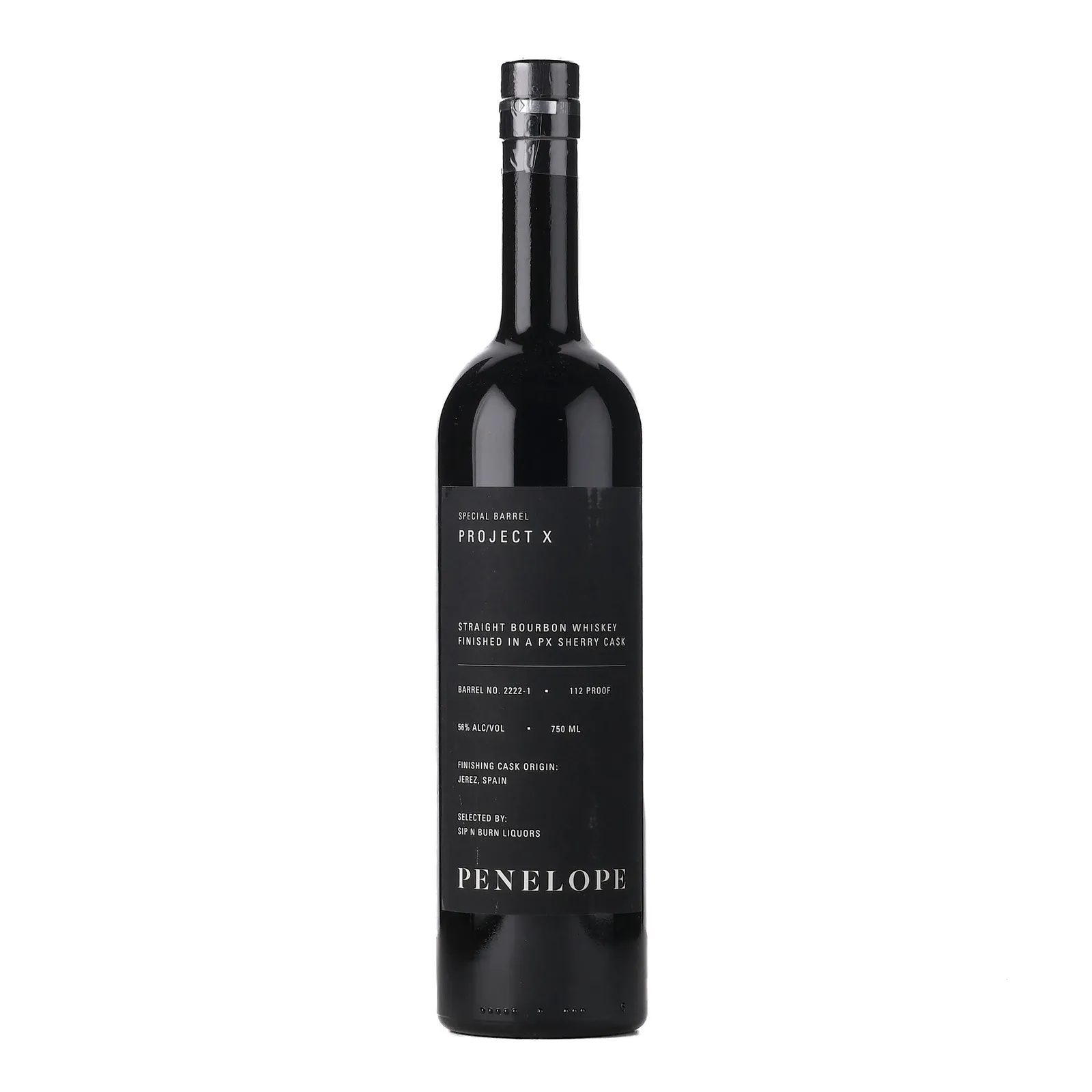 Penelope Project X PX Sherry Cask, Cask #2222-1, 56% whisky bottle
