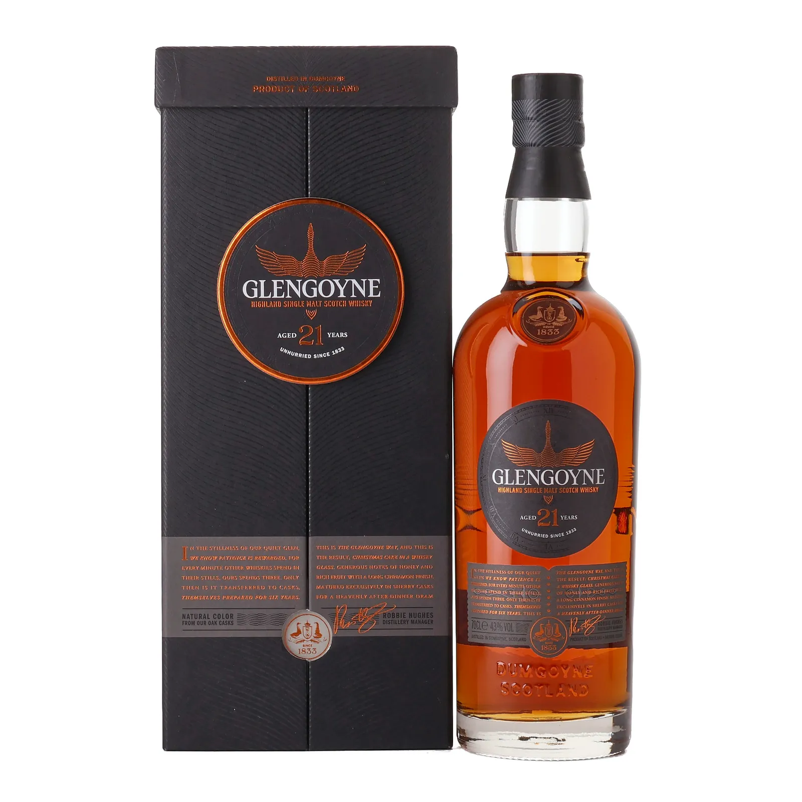 Glengoyne 21 Year Old, Sherry Cask, 2025, 43% whisky bottle