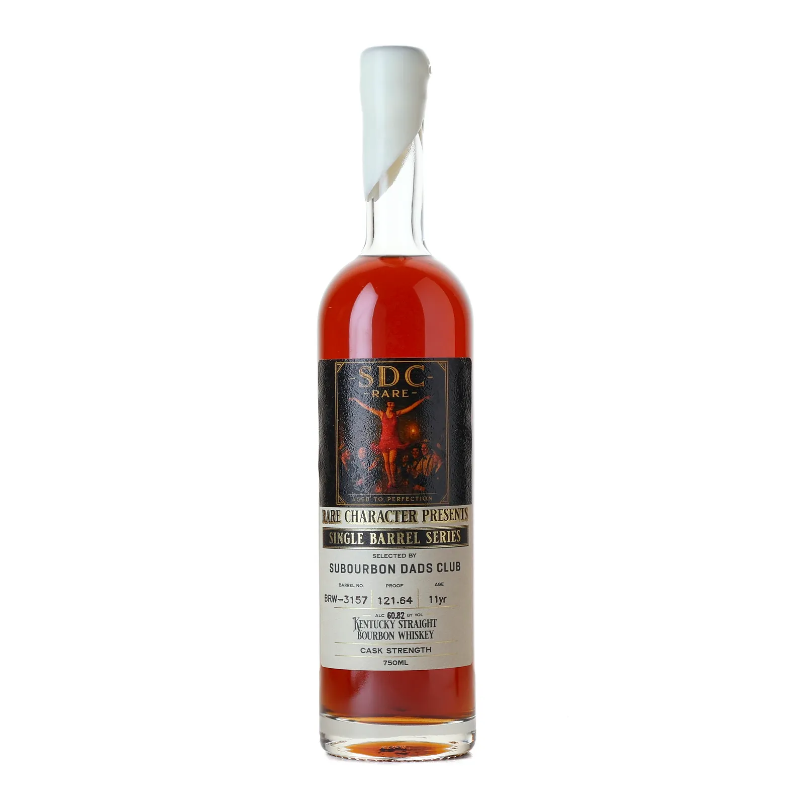 Rare Character Single Barrel Series Subourbon Dads Club 11 Year Old, Oak Cask, Cask #BRW-3157, 2026, 60.82% whisky bottle