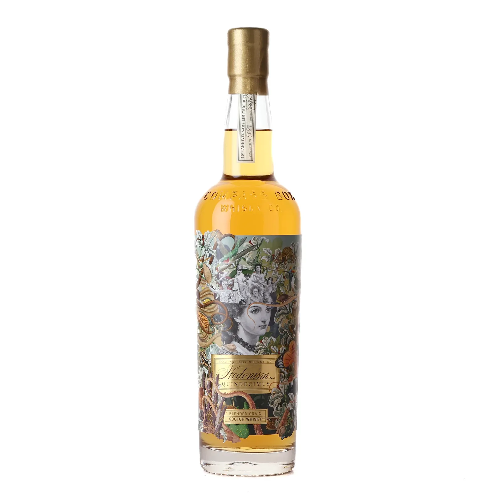 Compass Box Hedonism Quindecimus, American Oak Cask, 46% whisky bottle