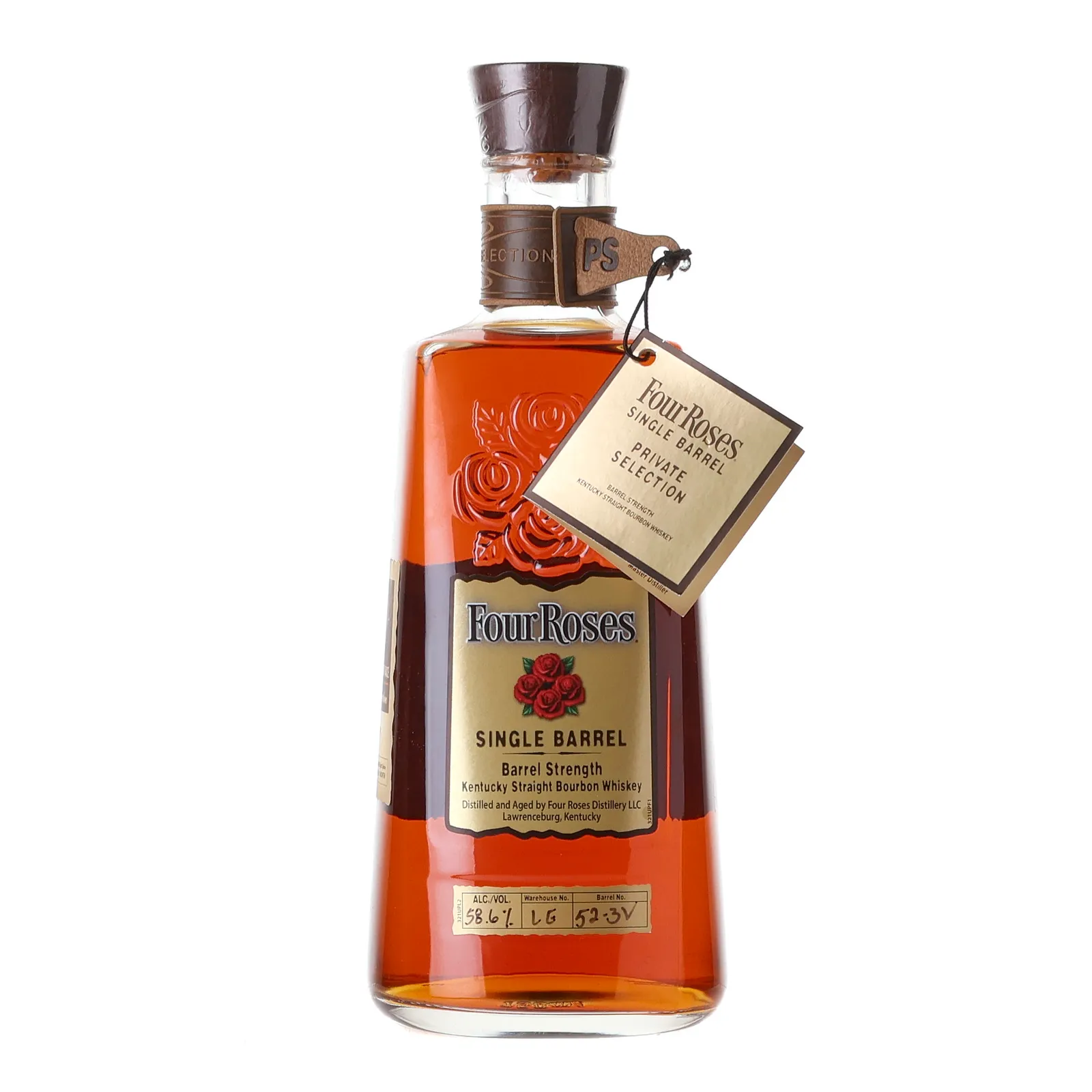 Four Roses Barrel Strength OESK 10 Year Old, Cask #52-3V, Batch No. LE 52-3V (Tier 3), 2021, 58.6% whisky bottle