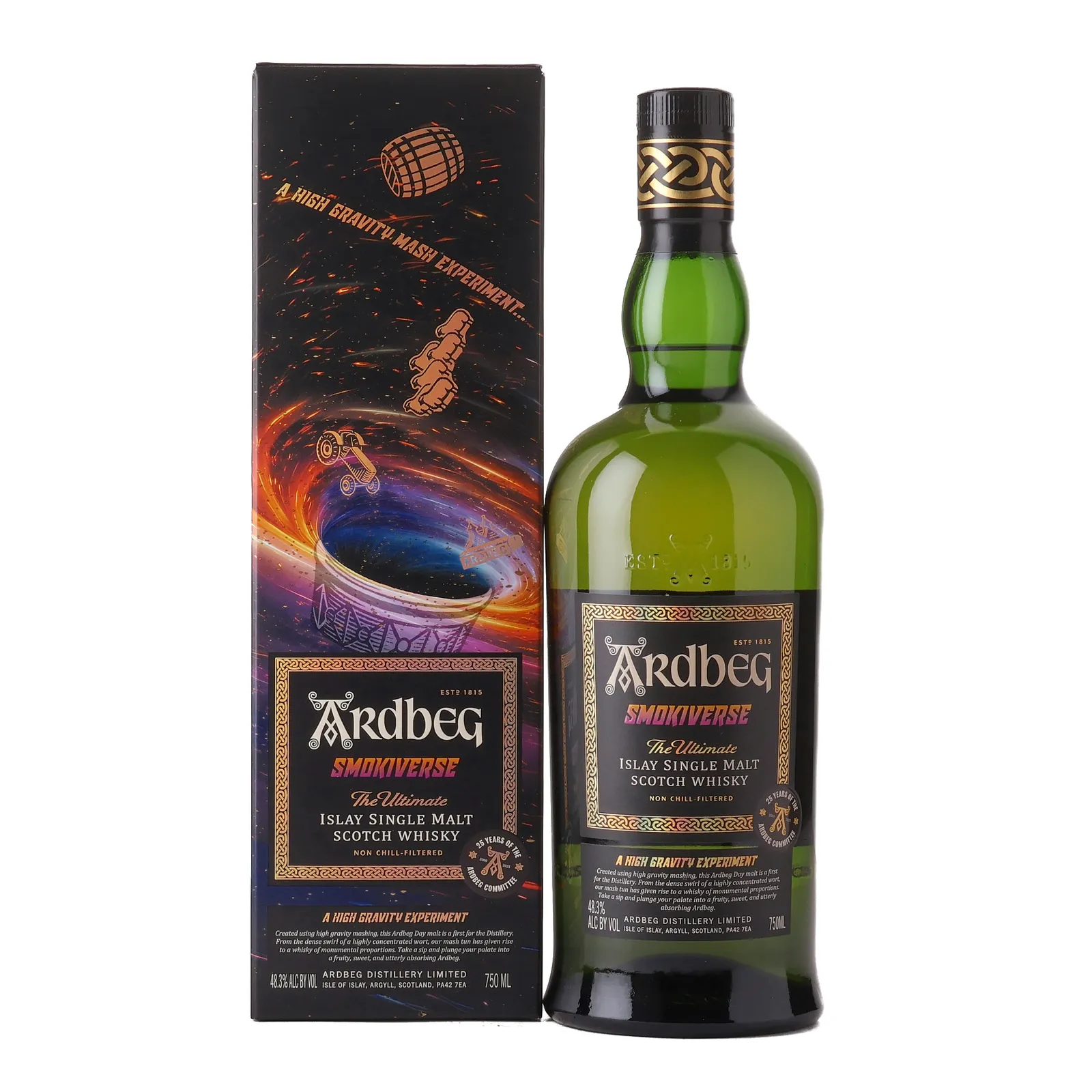 Ardbeg Smokiverse 25th Anniversary Committee Release, Bourbon Cask, 2025, 48.3% whisky bottle