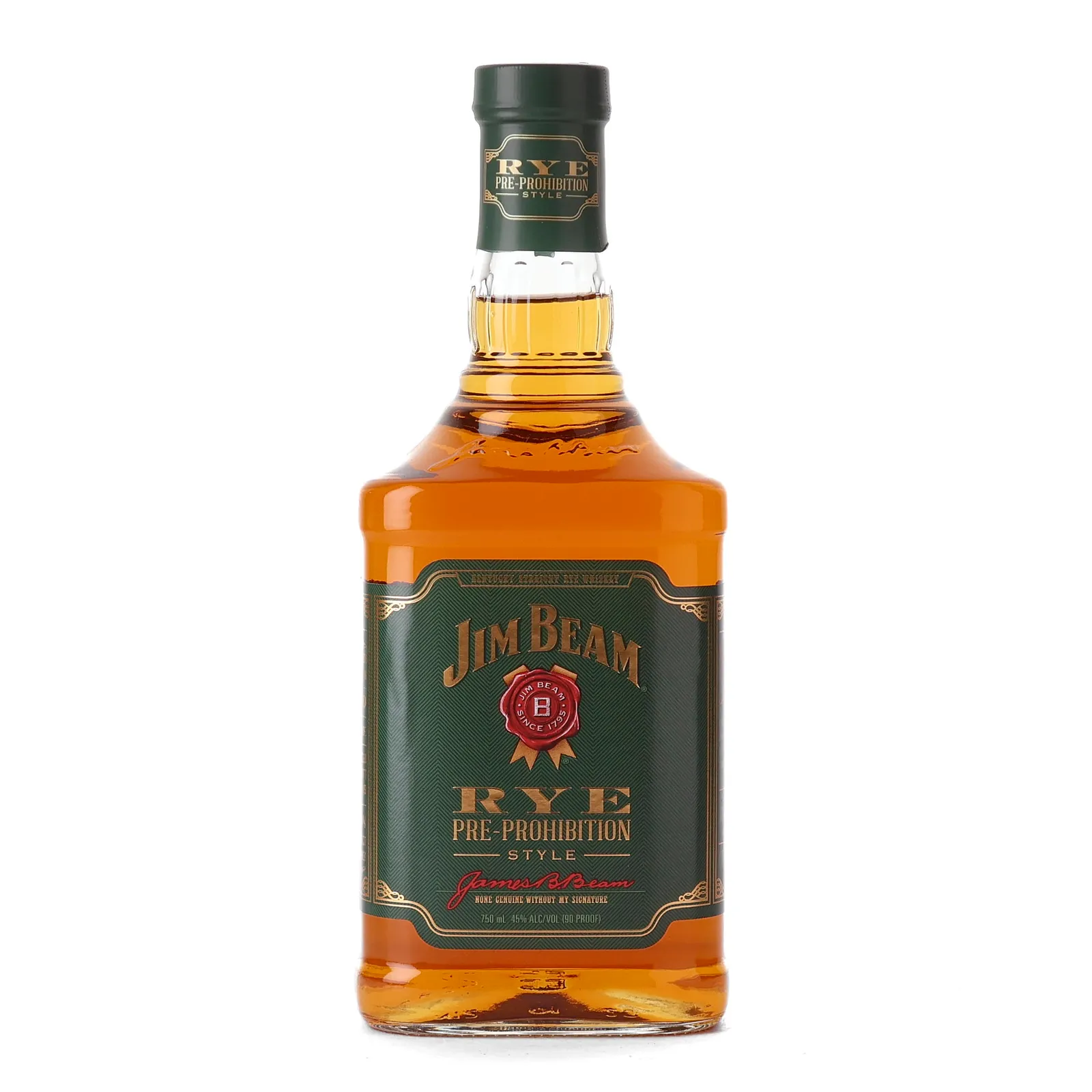 Jim Beam Pre-Prohibition Rye, 45% whisky bottle