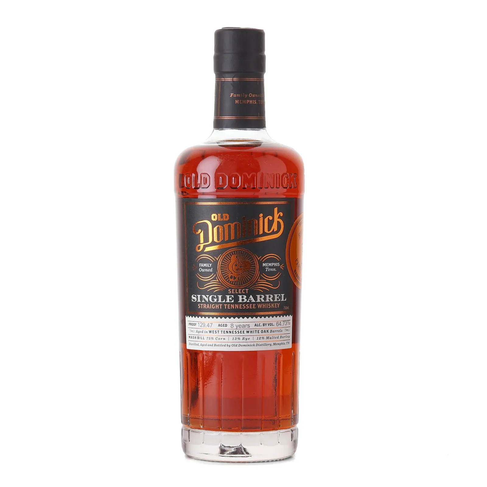 Old Dominick Riverton Party Store Private Barrel Selection 8 Year Old, American Oak Cask, 64.7% whisky bottle
