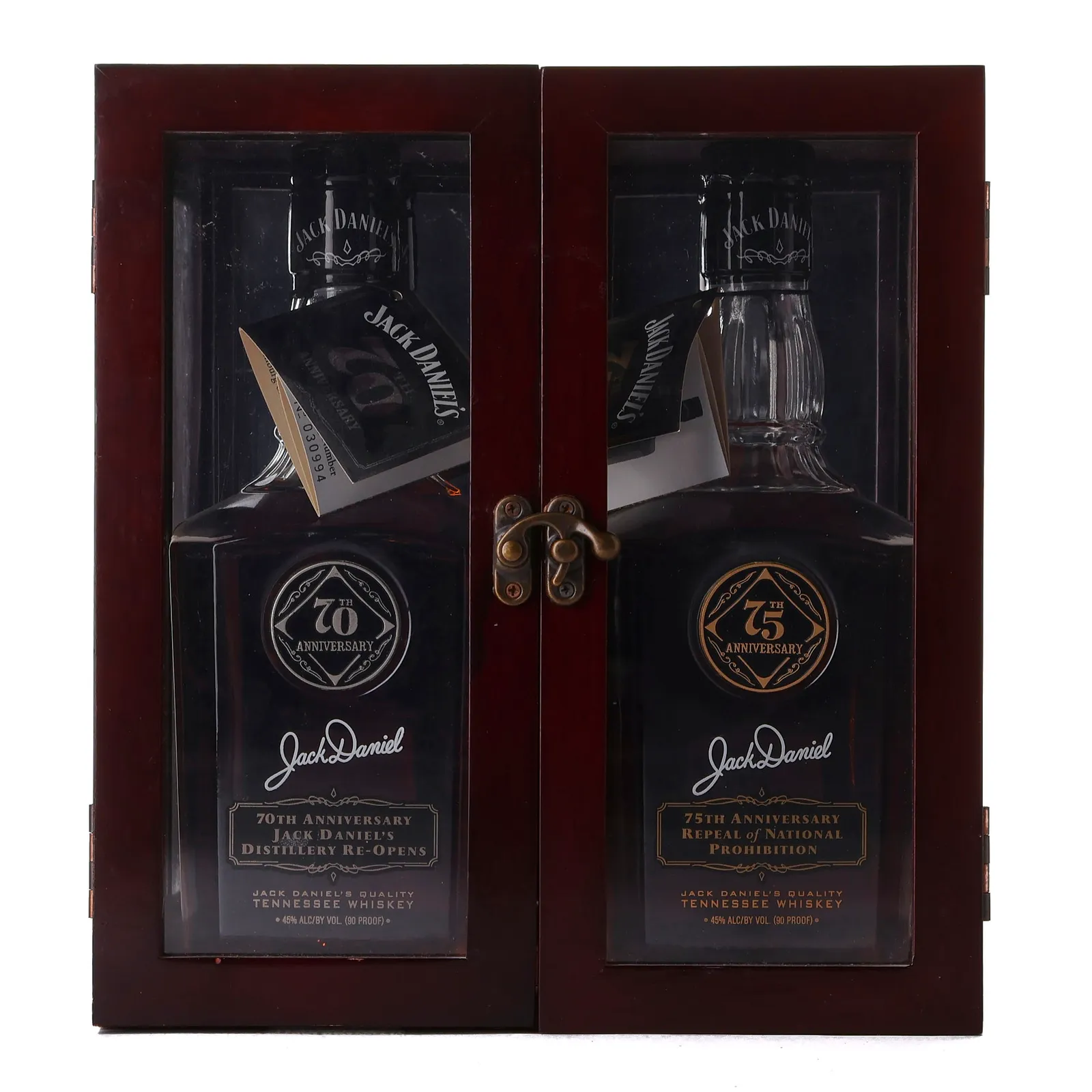 Jack Daniel's 70th & 75th Anniversary, 2008, 45% whisky bottle