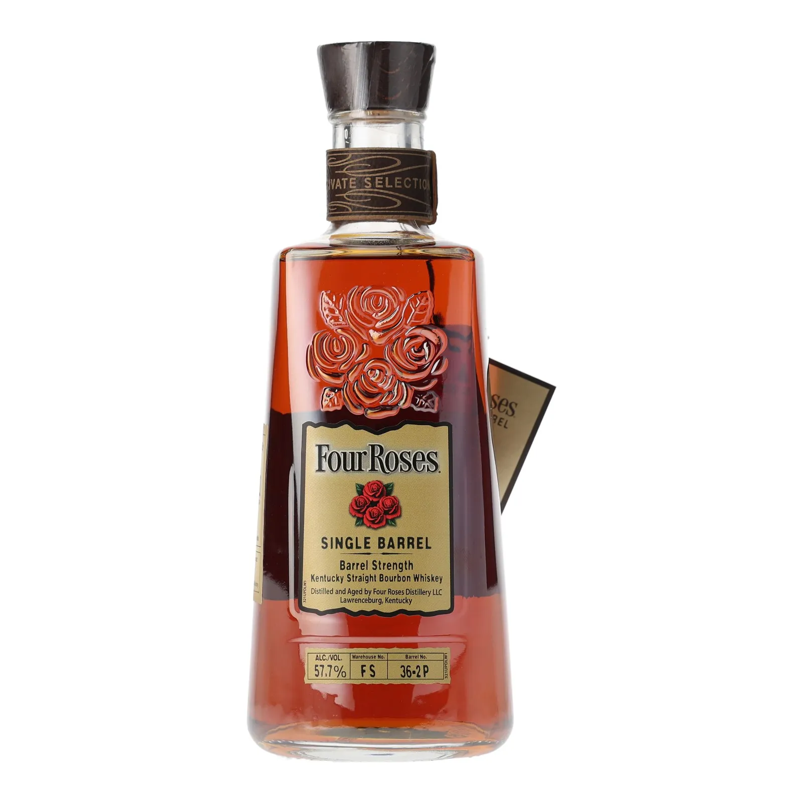 Four Roses OESK 10 Year Old, New Charred Oak Cask, Cask #36-2P, Batch No. FS 36-2P (Tier 2), 2025, 57.7% whisky bottle