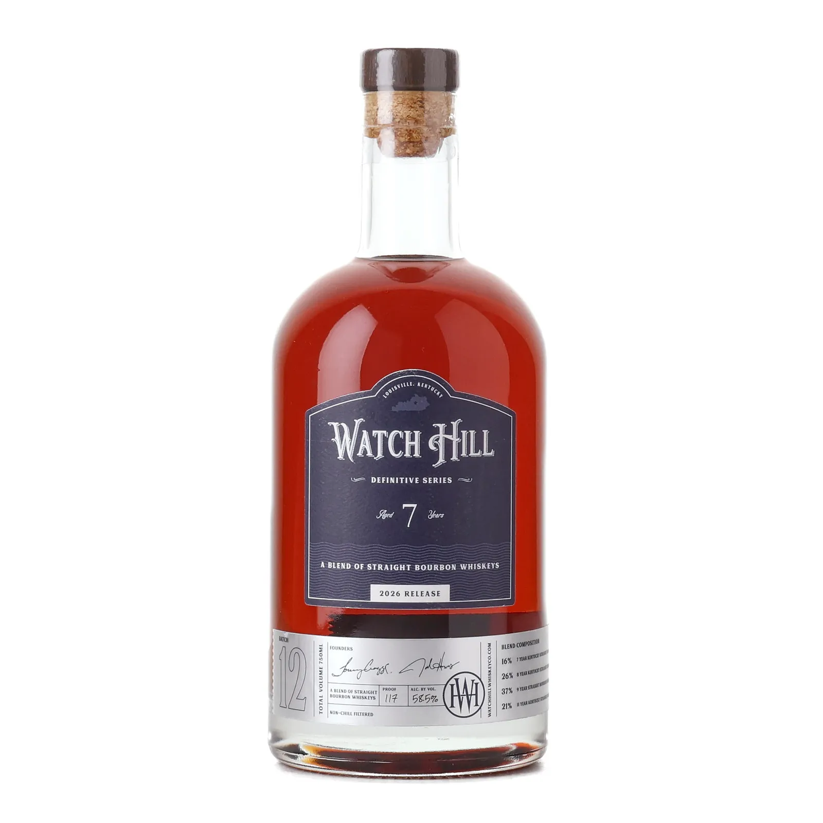 Watch Hill Definitive Series 7 Year Old, Batch No. 12, 2026, 58.5% whisky bottle