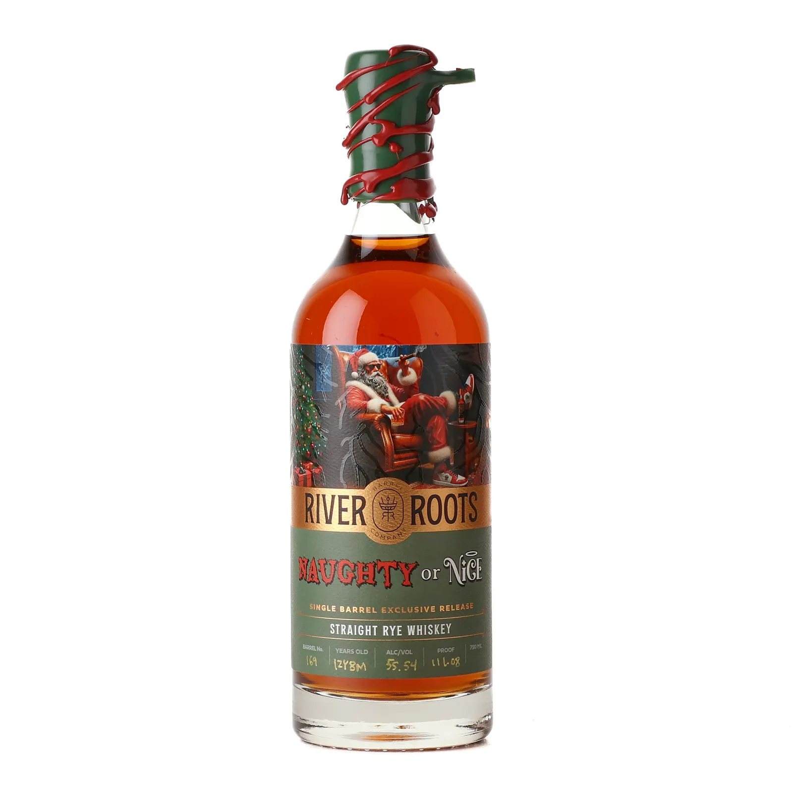 River Roots Naughty or Nice 12 Year Old, Cask #169, River Roots Barrel Company, 55.54% whisky bottle