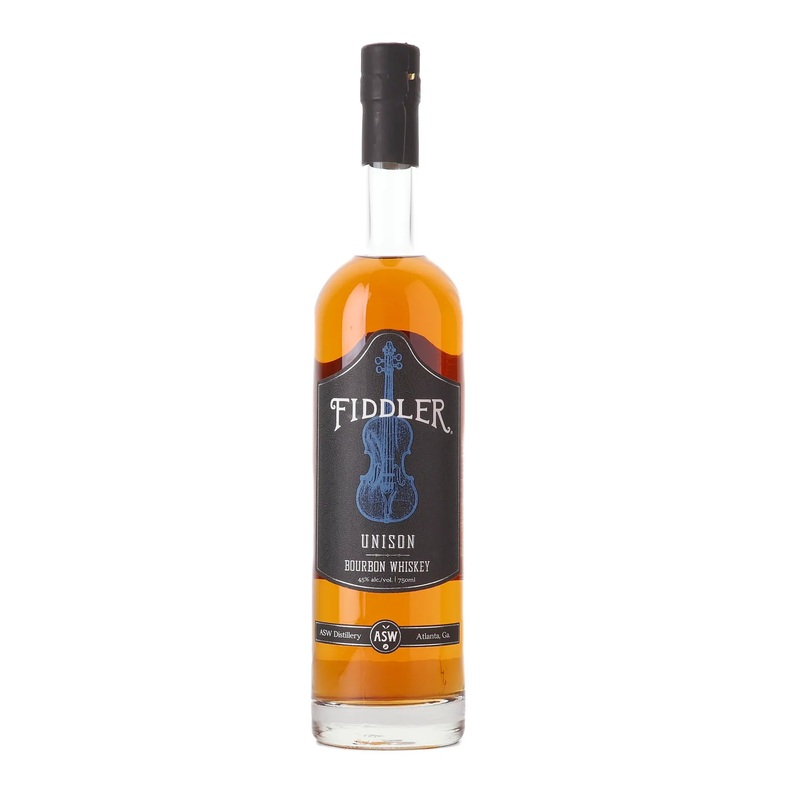 Fiddler Unison Bourbon, Oak Cask, 45% whisky bottle