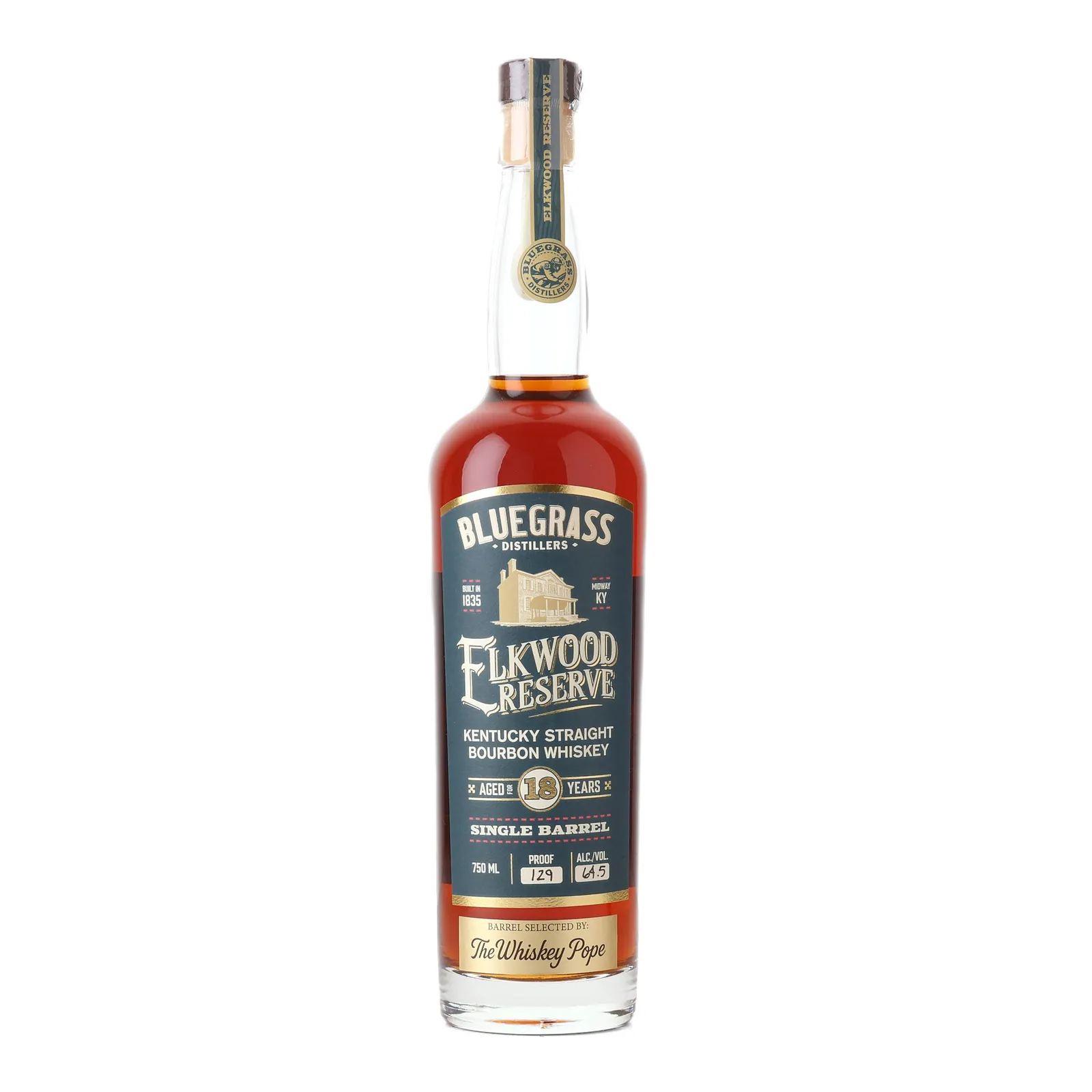 Bluegrass Distillers Elkwood Reserve 18 Year Old, Cask #269, 2025, 64.5% whisky bottle