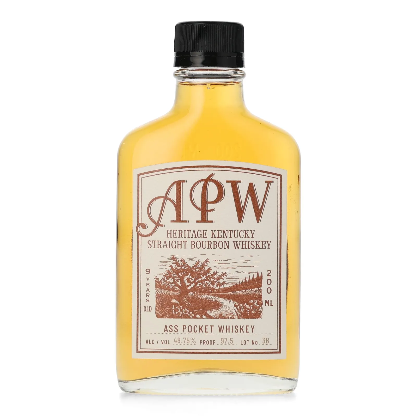Ass Pocket Whiskey Heritage Kentucky Straight Bourbon Lot No. 3B 9 Year Old, 2025, 48.75% whisky bottle