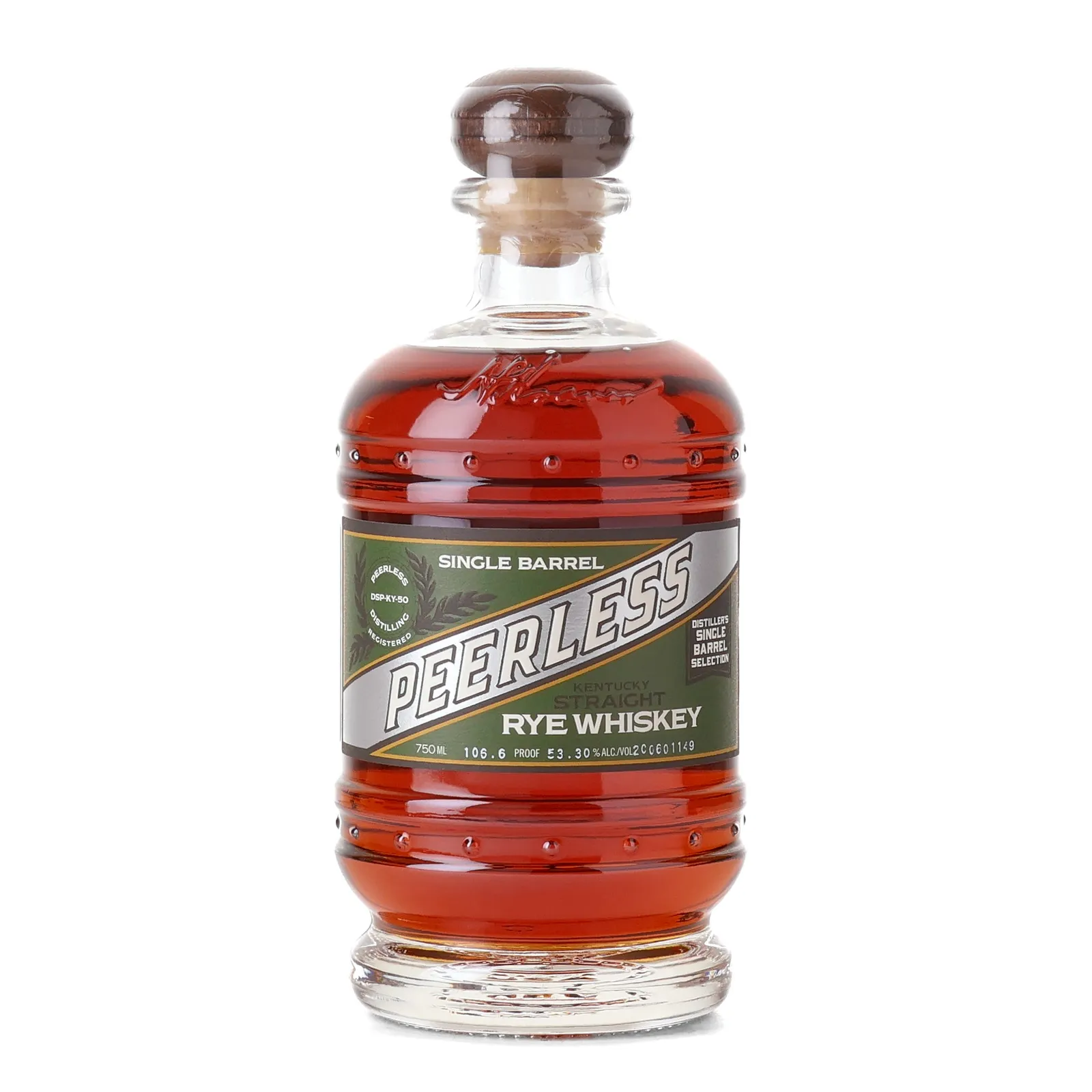 Peerless Single Barrel Rye 'Strawberry Dram' Private Barrel Selection, Oak Cask, 53.3% whisky bottle