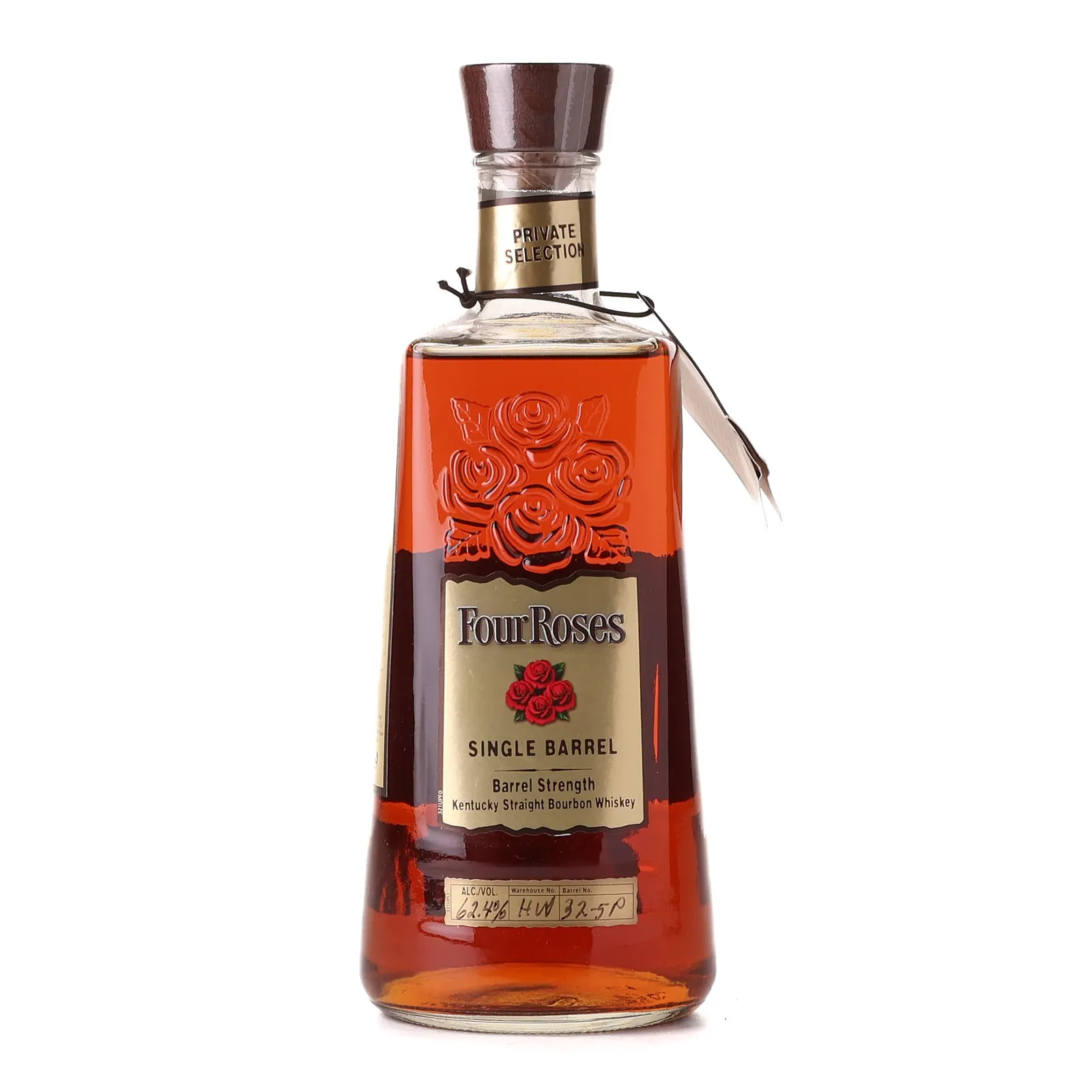 Four Roses Single Barrel Private Selection Bounty Hunter 10 Year Old, Bourbon Cask, Cask #32-5P, 62.4% whisky bottle