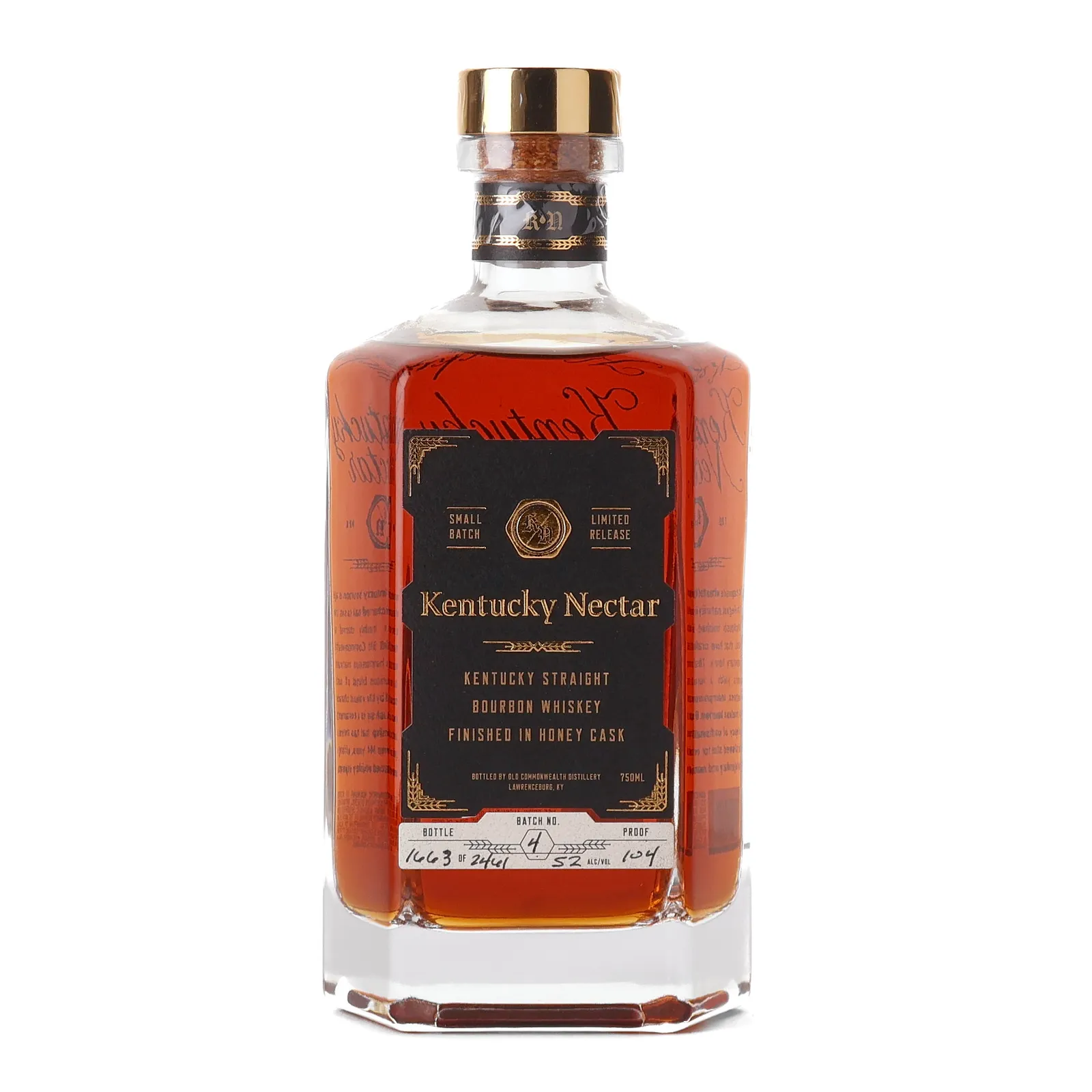 Kentucky Nectar Honey Cask, Batch No. 4, 52% whisky bottle