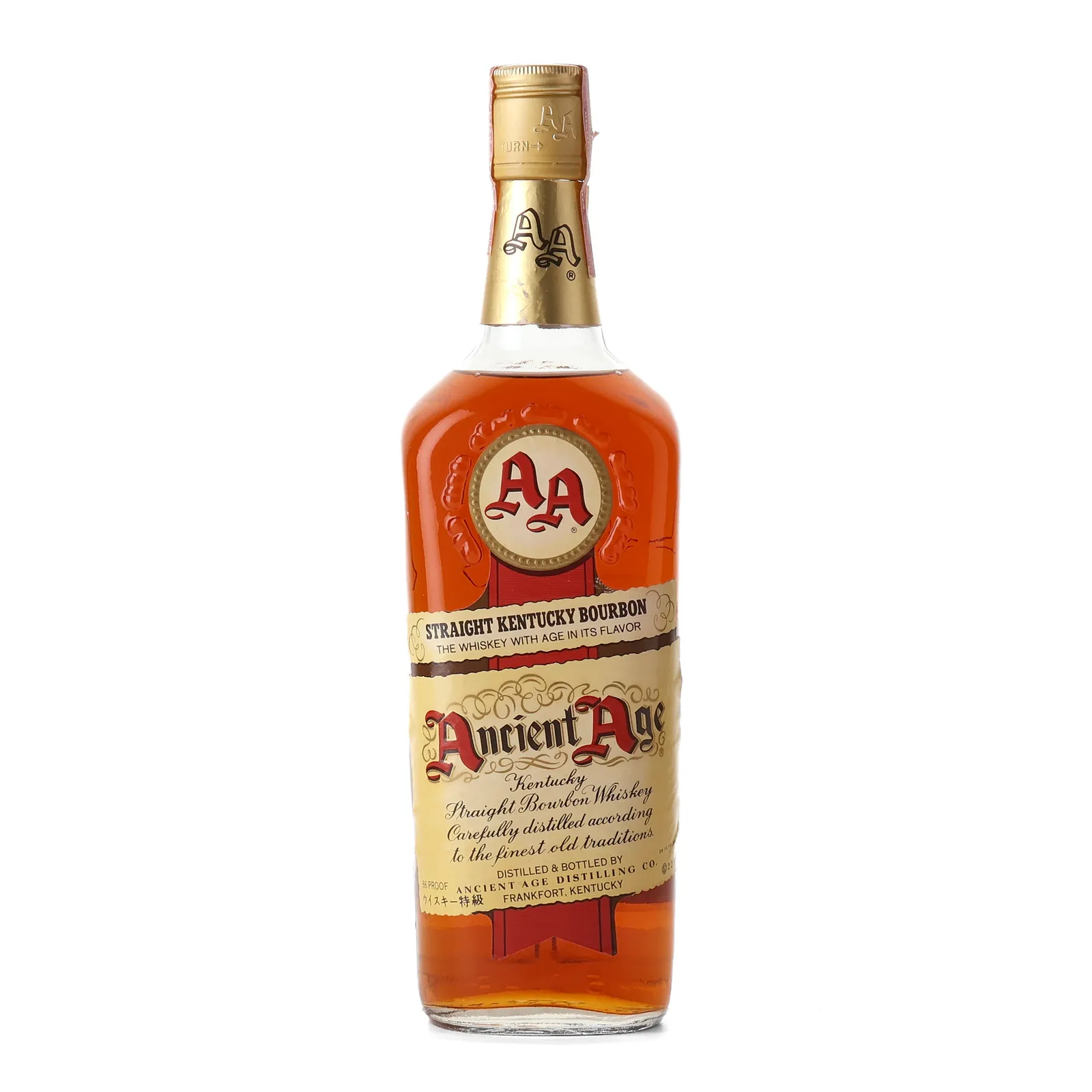 Ancient Age Japanese Export, New Charred Oak Cask, 43% whisky bottle