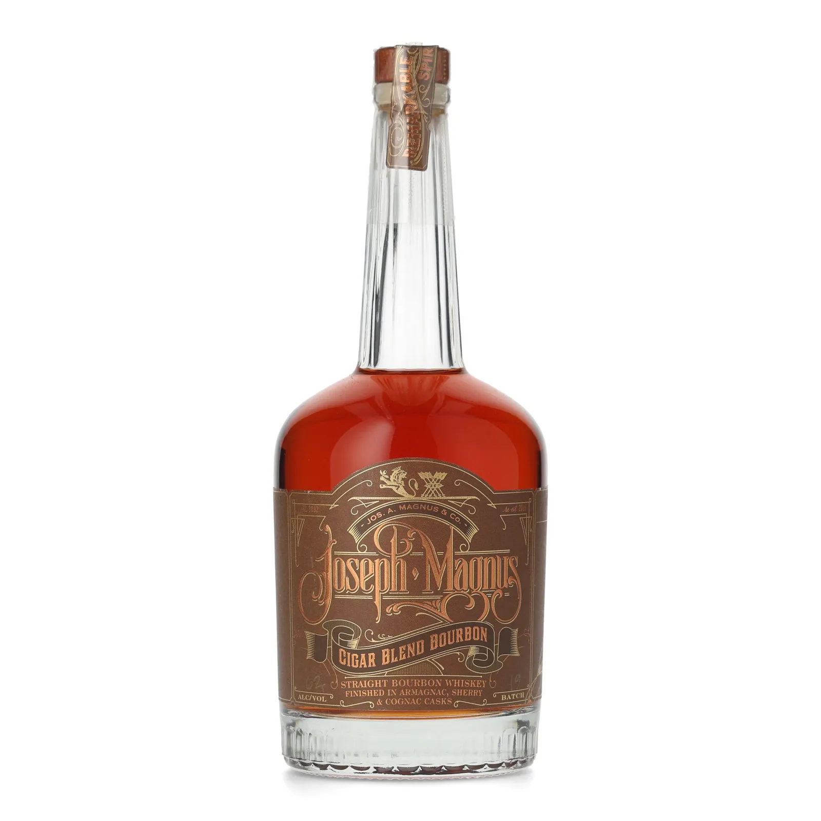 Joseph A. Magnus Cigar Blend Bourbon Batch No. 19, Armagnac, Cognac & Sherry Cask, 62% whisky bottle