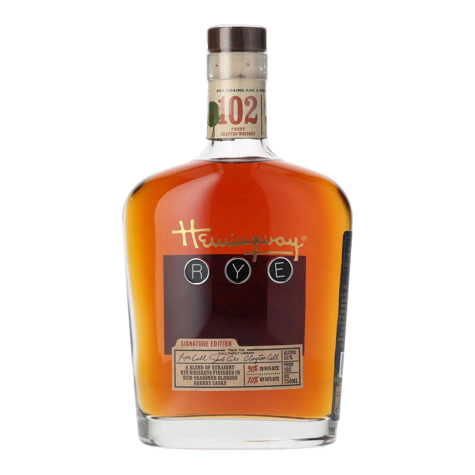 Hemingway Whiskey Signature Edition Rye 6 Year Old, Oloroso Sherry Cask, 51% whisky bottle