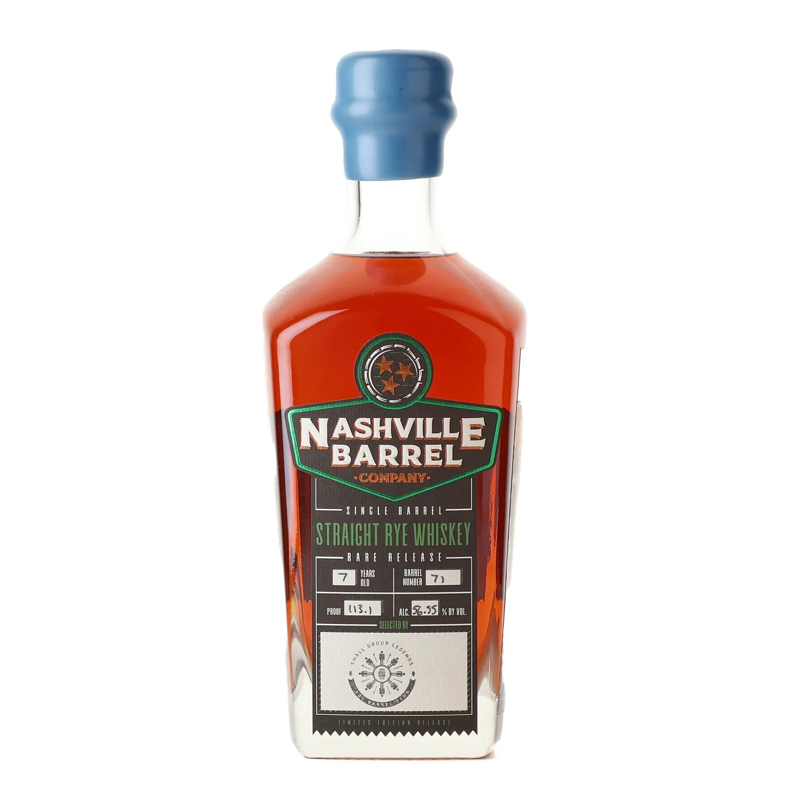 Nashville Barrel Company Small Group Legends 7 Year Old, Cask #71, 56.55% whisky bottle