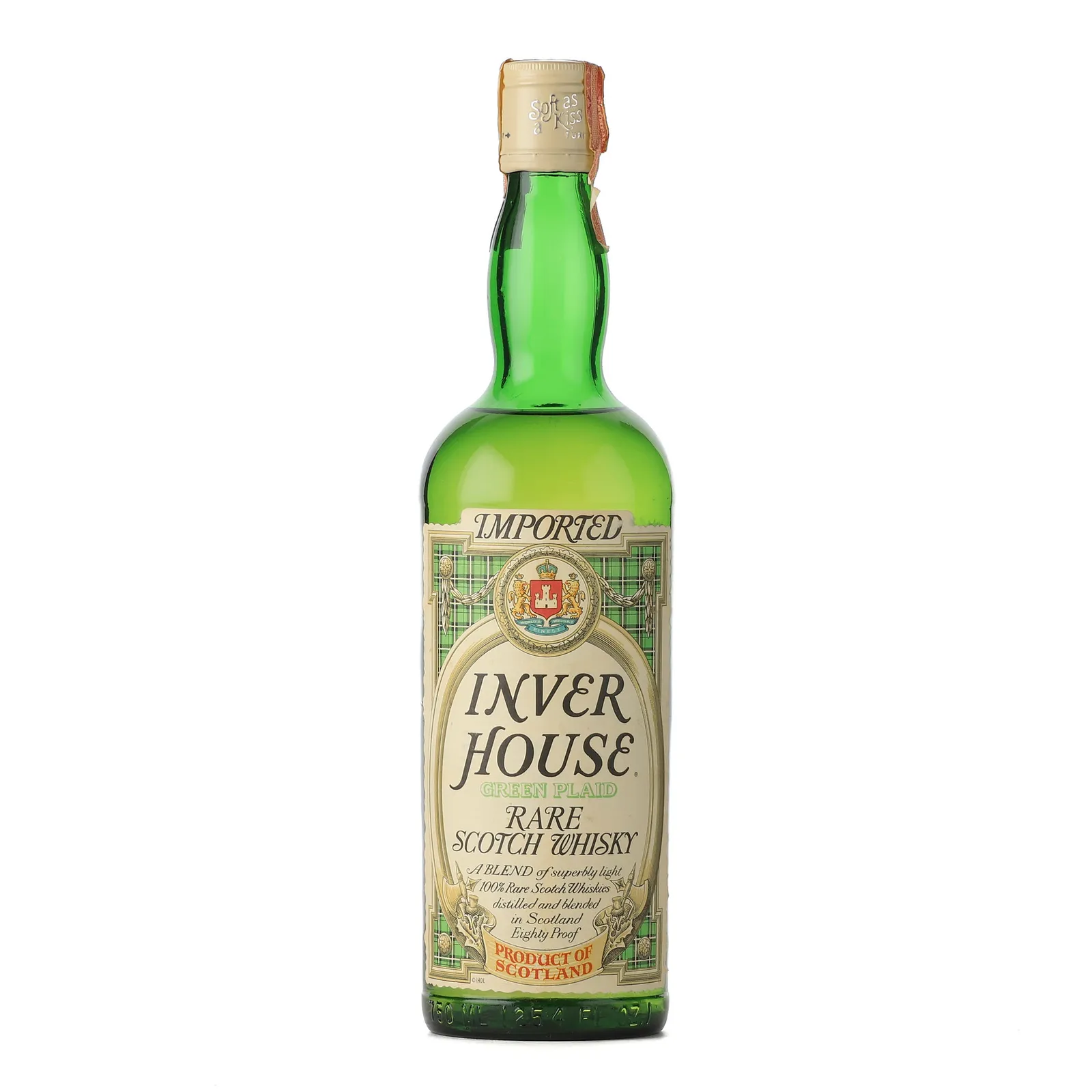 Inver House Green Plaid Rare Blended Scotch Whisky, 40% whisky bottle