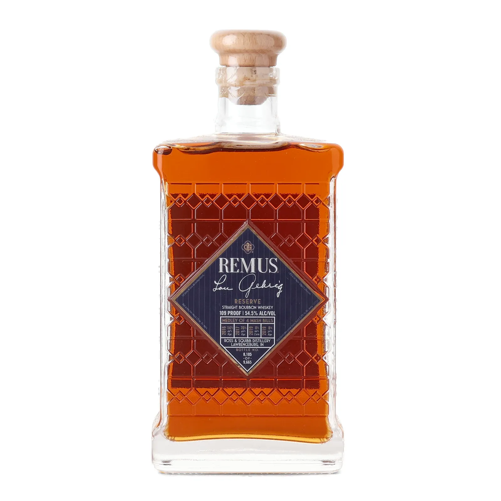 Remus Lou Gehrig Reserve, 2026, 54.5% whisky bottle