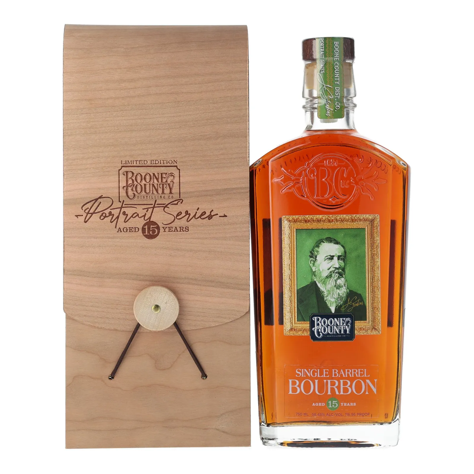 Boone County Portrait Series J.C. Jenkins 15 Year Old, New Oak Cask, 58.48% whisky bottle