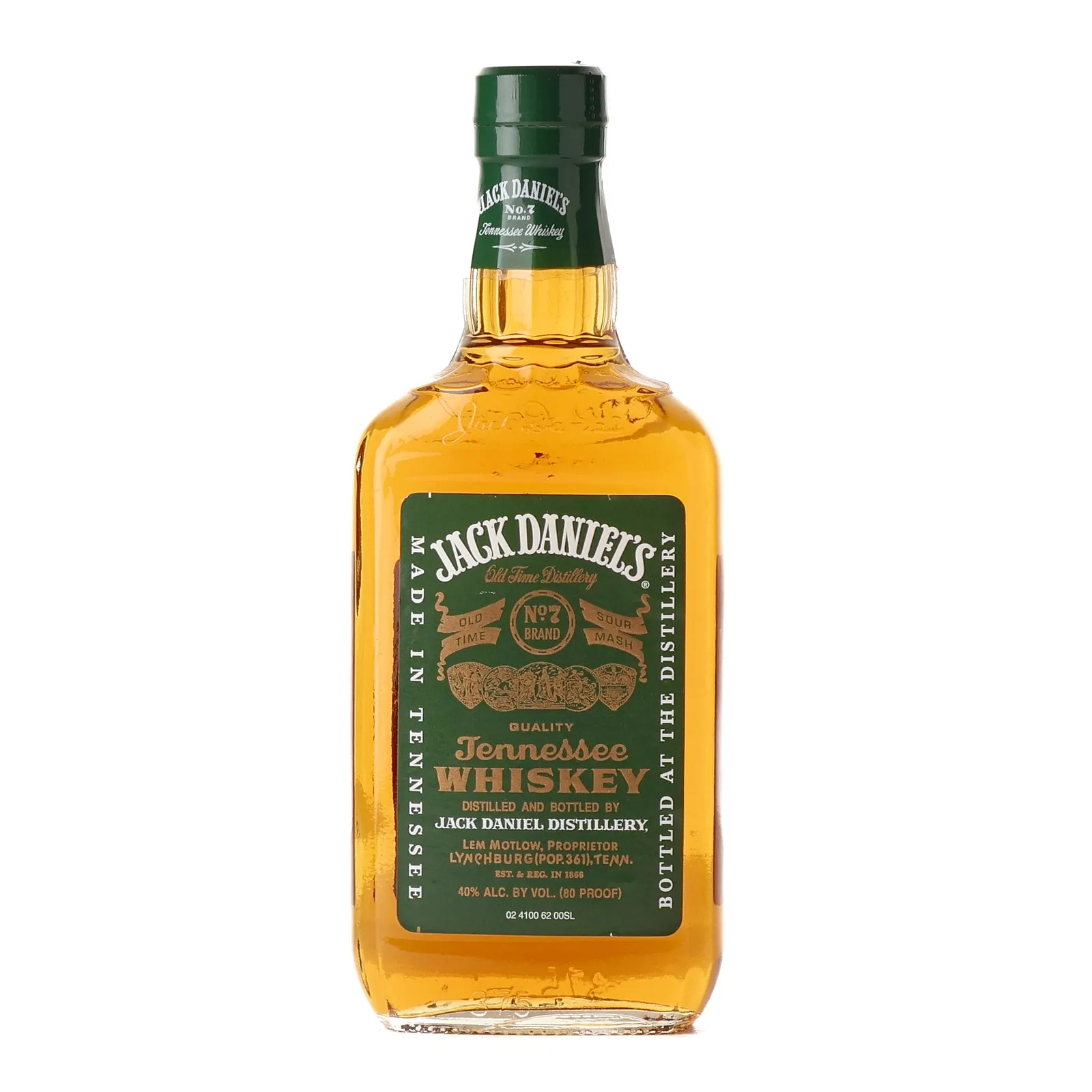 Jack Daniel's Green Label, 40%, 37.5cl whisky bottle