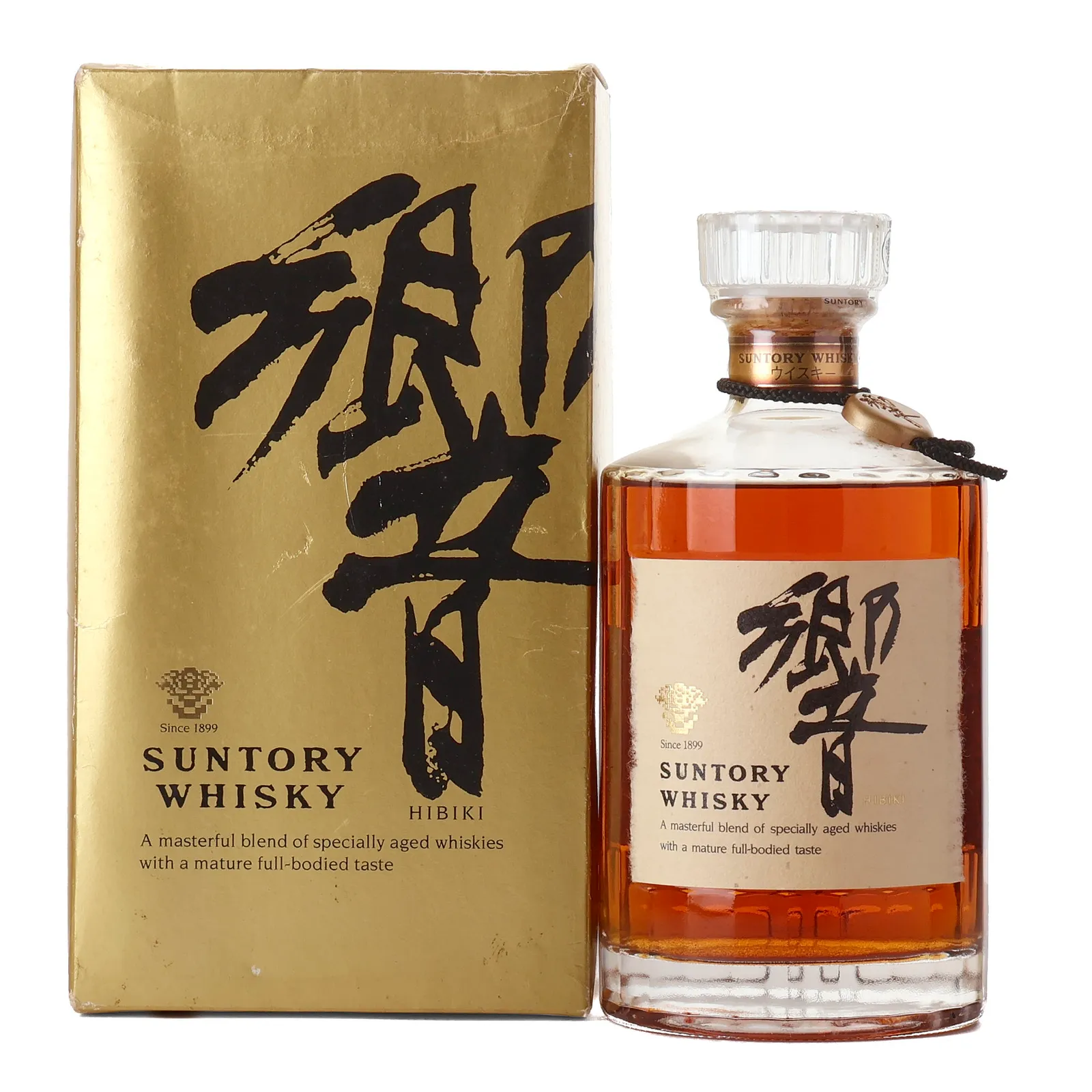 Hibiki Suntory Japanese Whisky (SHN01 Edition, 700 ml) 17 Year Old, Mizunara, Sherry, Bourbon Cask, 43% whisky bottle