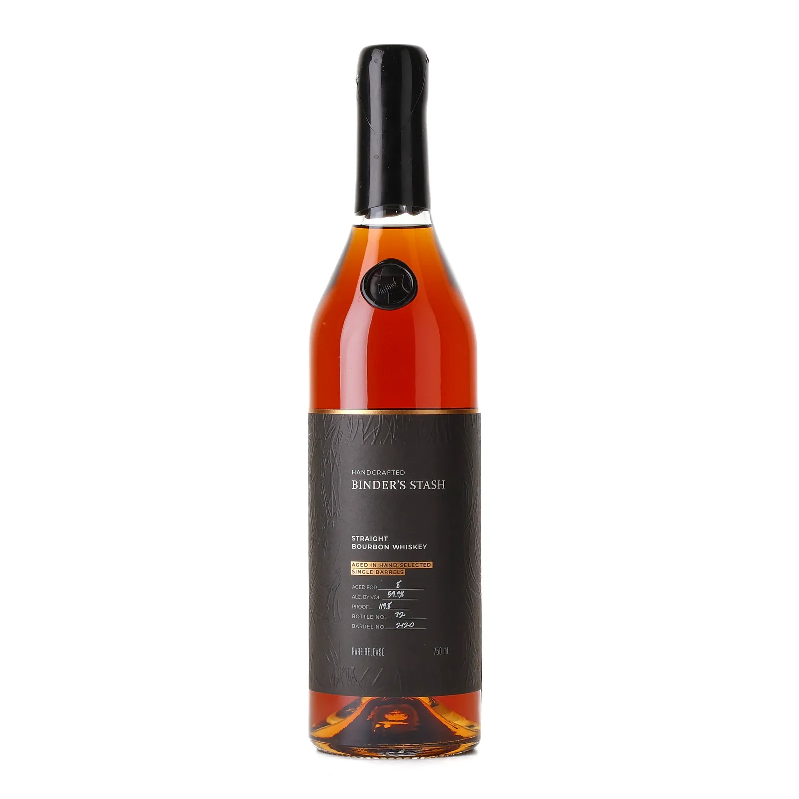 Binder's Stash Hi Proof Private Barrel Selection 8 Year Old, New Oak Cask, Cask #2120, 59.9% whisky bottle