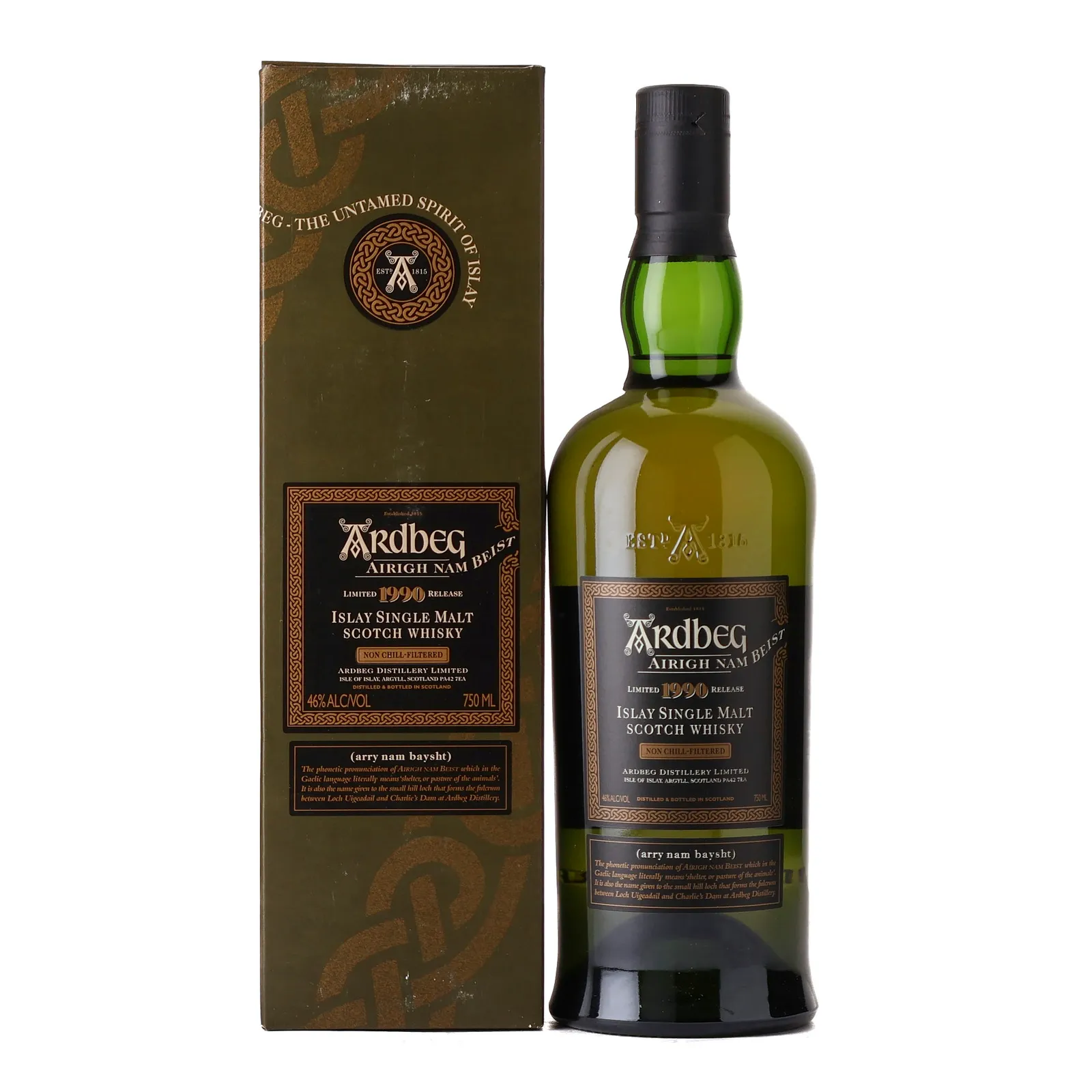 Ardbeg Airigh Nam Beist 16 Year Old, Bourbon Cask, 2006, 46%, 75cl whisky bottle