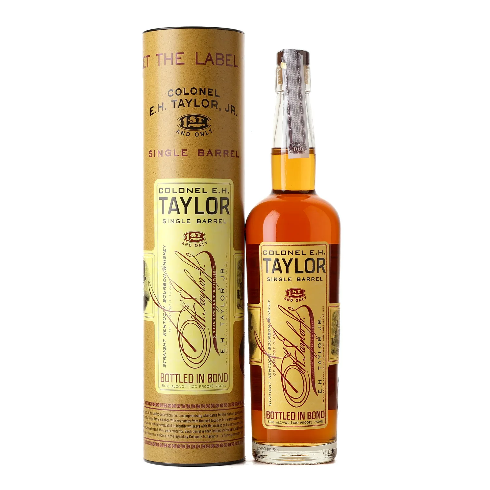 Colonel E.H. Taylor Single Barrel Super Liquor Private Barrel Selection, New Charred Oak Cask, 50% whisky bottle