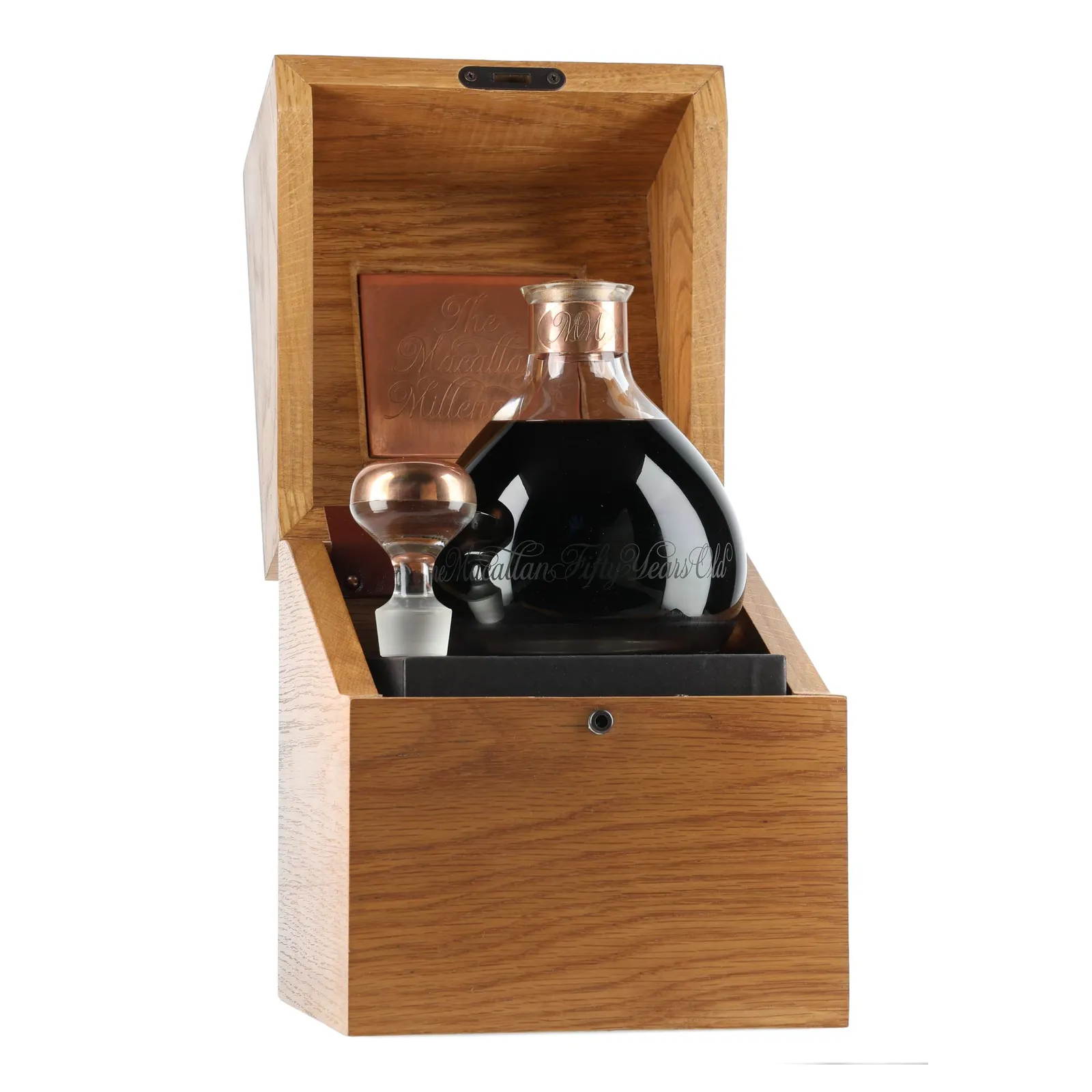 Macallan Millennium Decanter 50 Year Old, Sherry Cask, 1999, 43%, 70cl whisky bottle