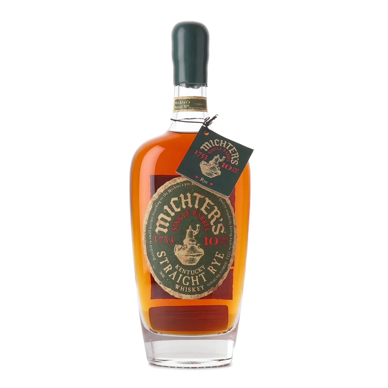 Michter's 10 Year Old Single Barrel Rye L23B0587 2023 Bottling, Charred New Oak Cask, Cask #L23F2397, 2023, 46.4% whisky bottle
