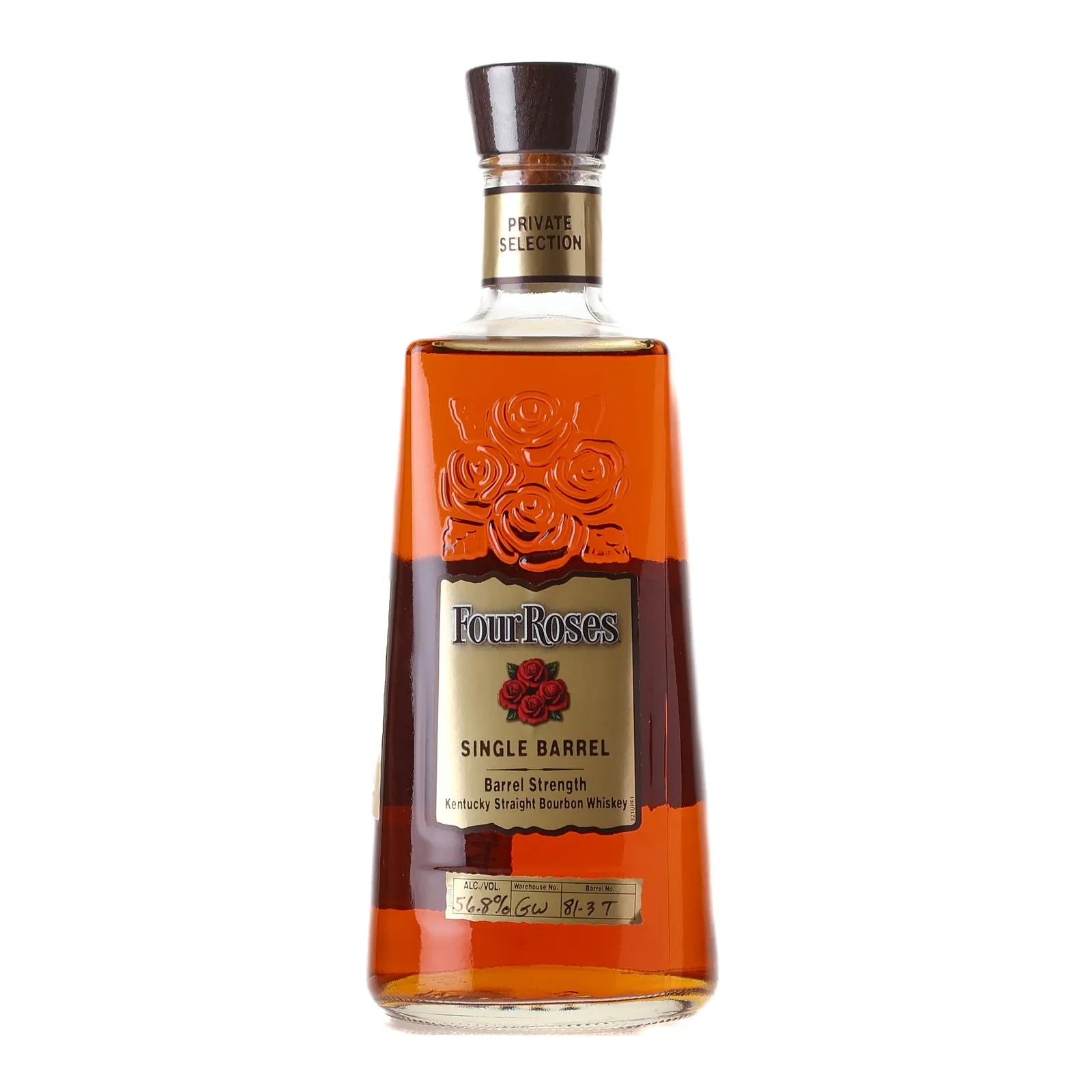 Four Roses Single Barrel Barrel Strength OBSF 'Ray' Private Selection 11 Year Old, Cask #GW 81-3T, 56.8% whisky bottle