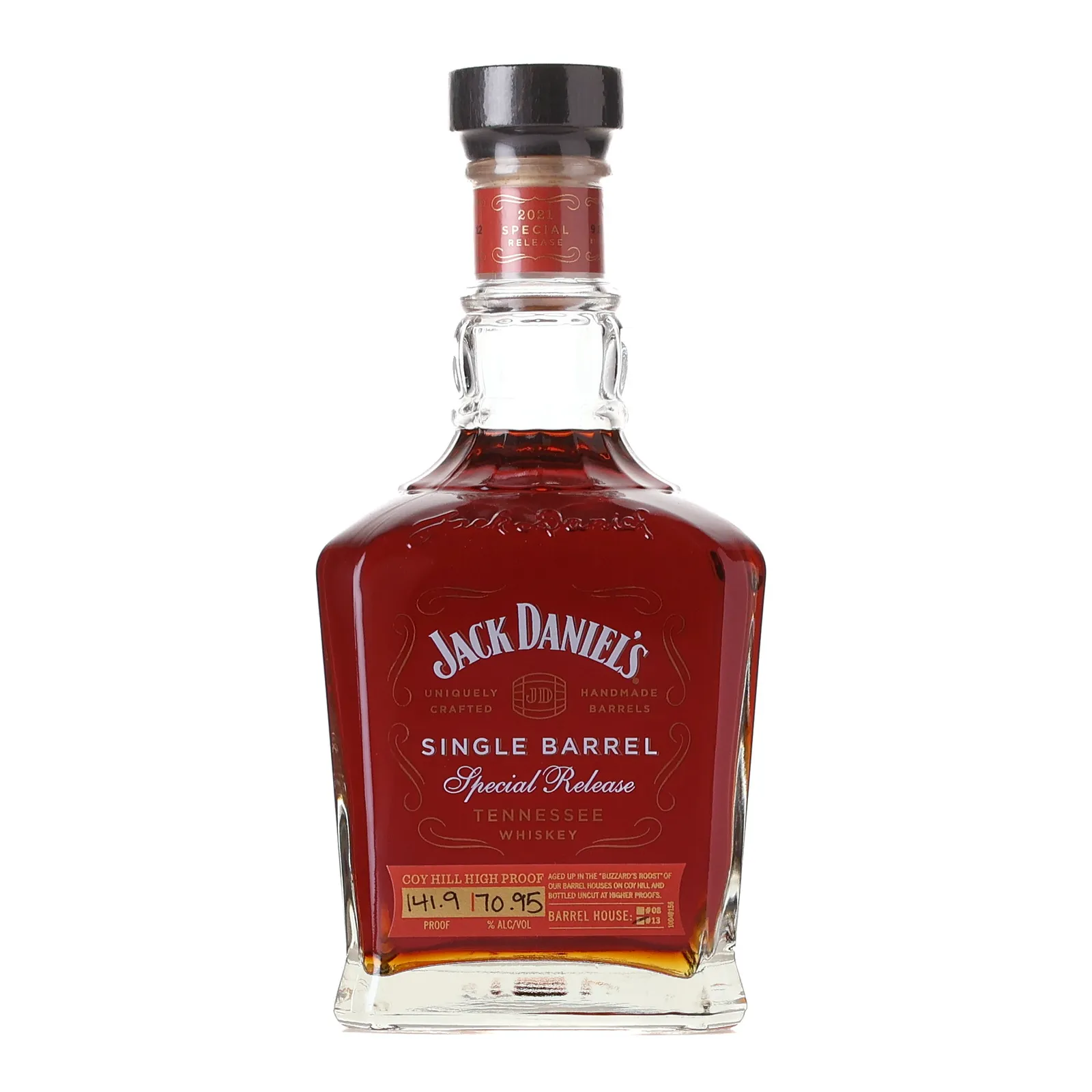 Jack Daniel's Coy Hill High Proof Single Barrel Special Release 9 Year Old, 2021, 70.95% whisky bottle