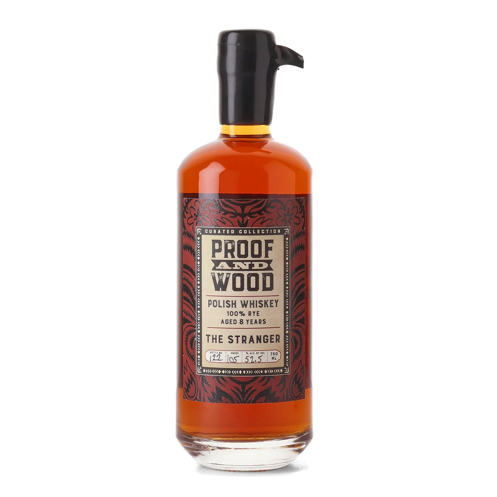 Stranger 8 Year Old, Ex-Bourbon & Ex-Rye & French Oak Cask, 10 Barrel Batch, Proof & Wood, 52.5% whisky bottle