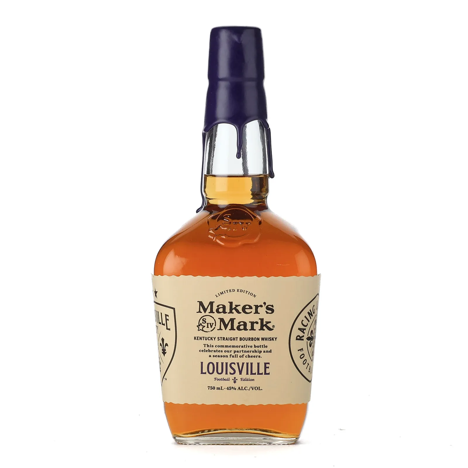 Maker's Mark Louisville Football Edition, 2024, 45% whisky bottle