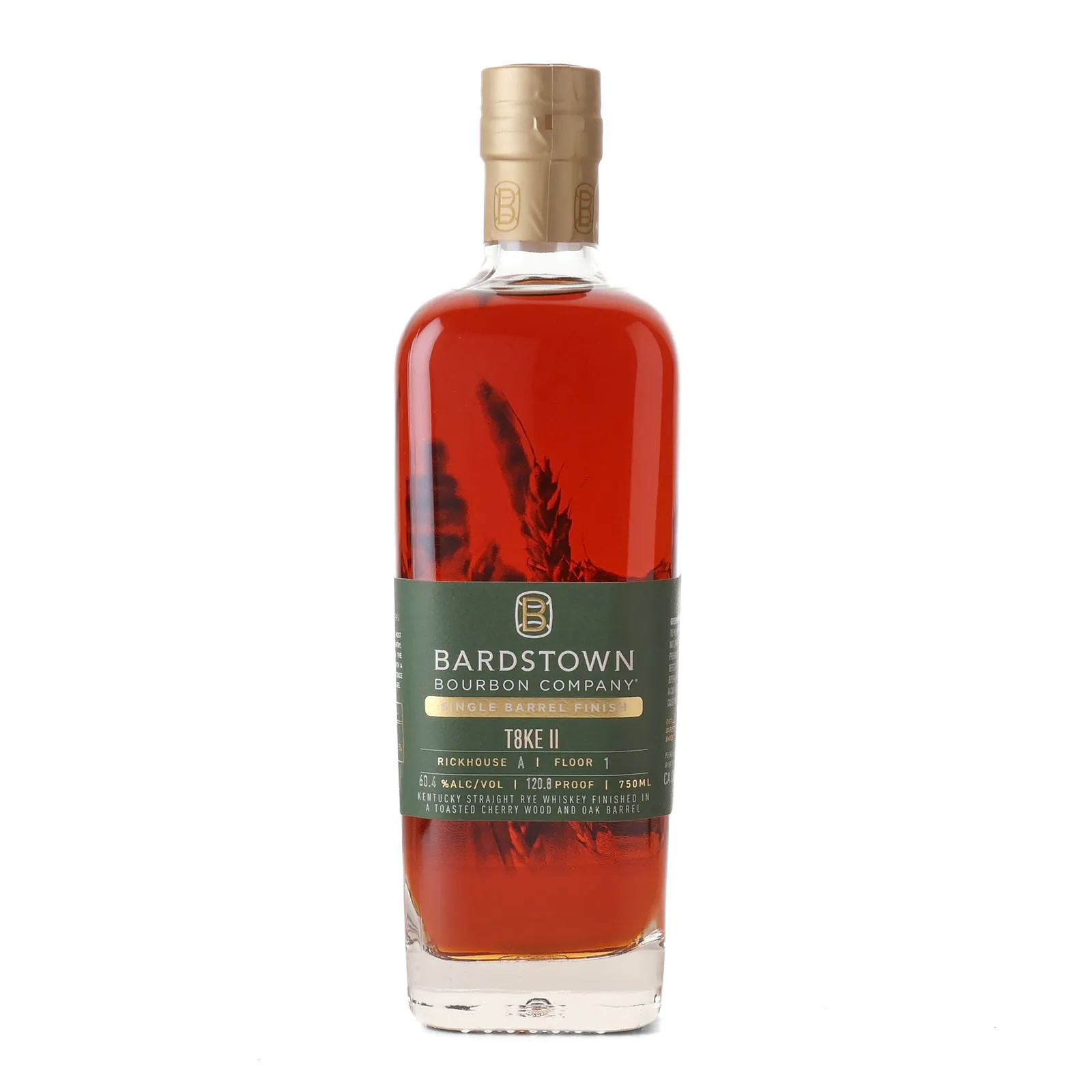 Bardstown Bourbon Company T8KE II Single Barrel Finish 6 Year Old, Oak & Toasted Cherry Wood Cask, 2023, 60.4% whisky bottle