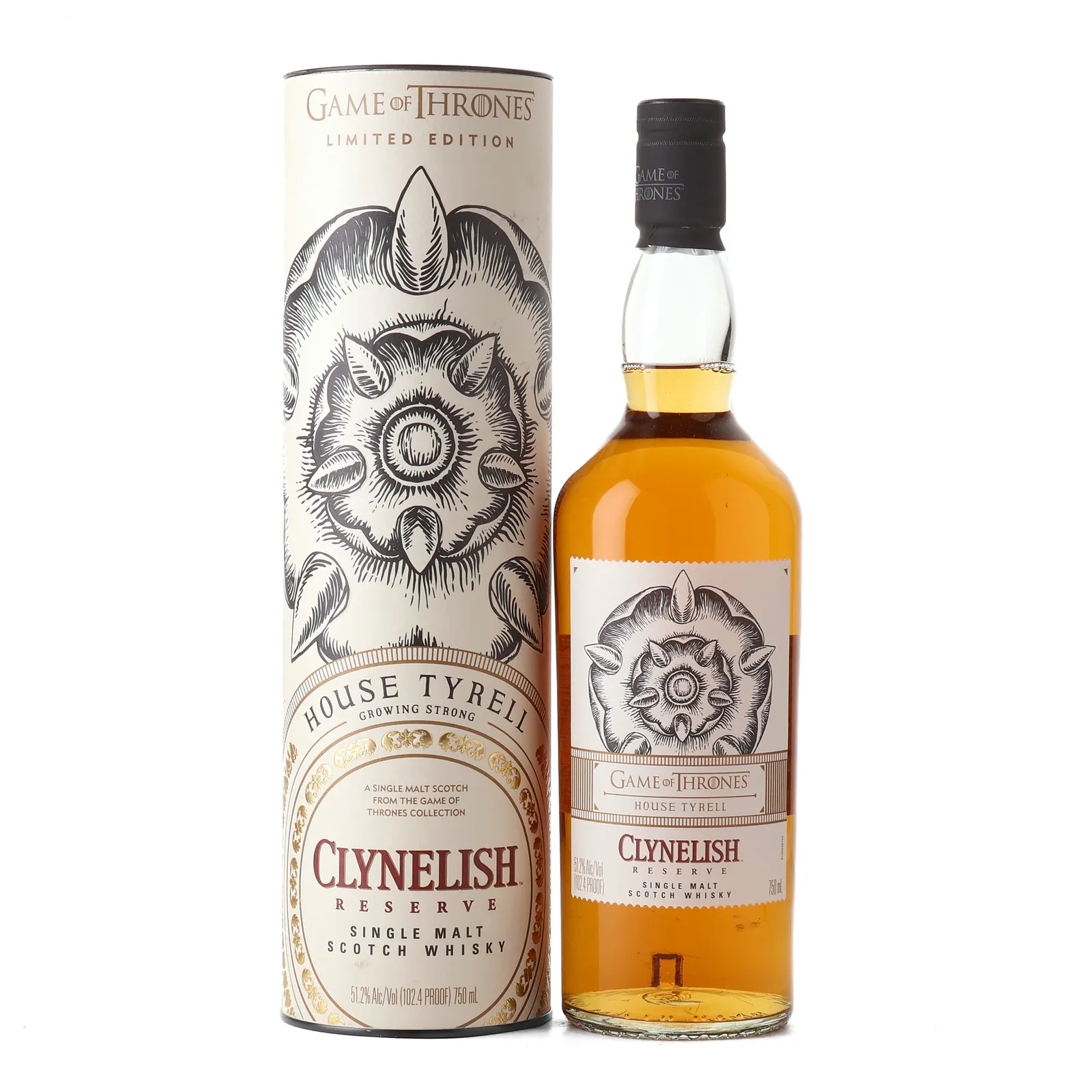Clynelish Reserve Game of Thrones: House Tyrell, 51.2% whisky bottle