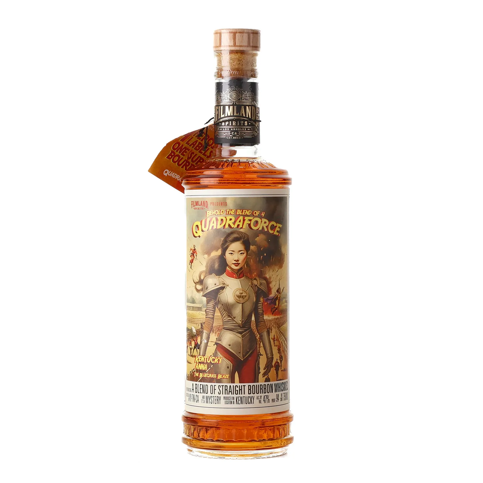 Filmland Spirits Quadraforce 4 Year Old, New Charred American White Oak Cask, 47% whisky bottle