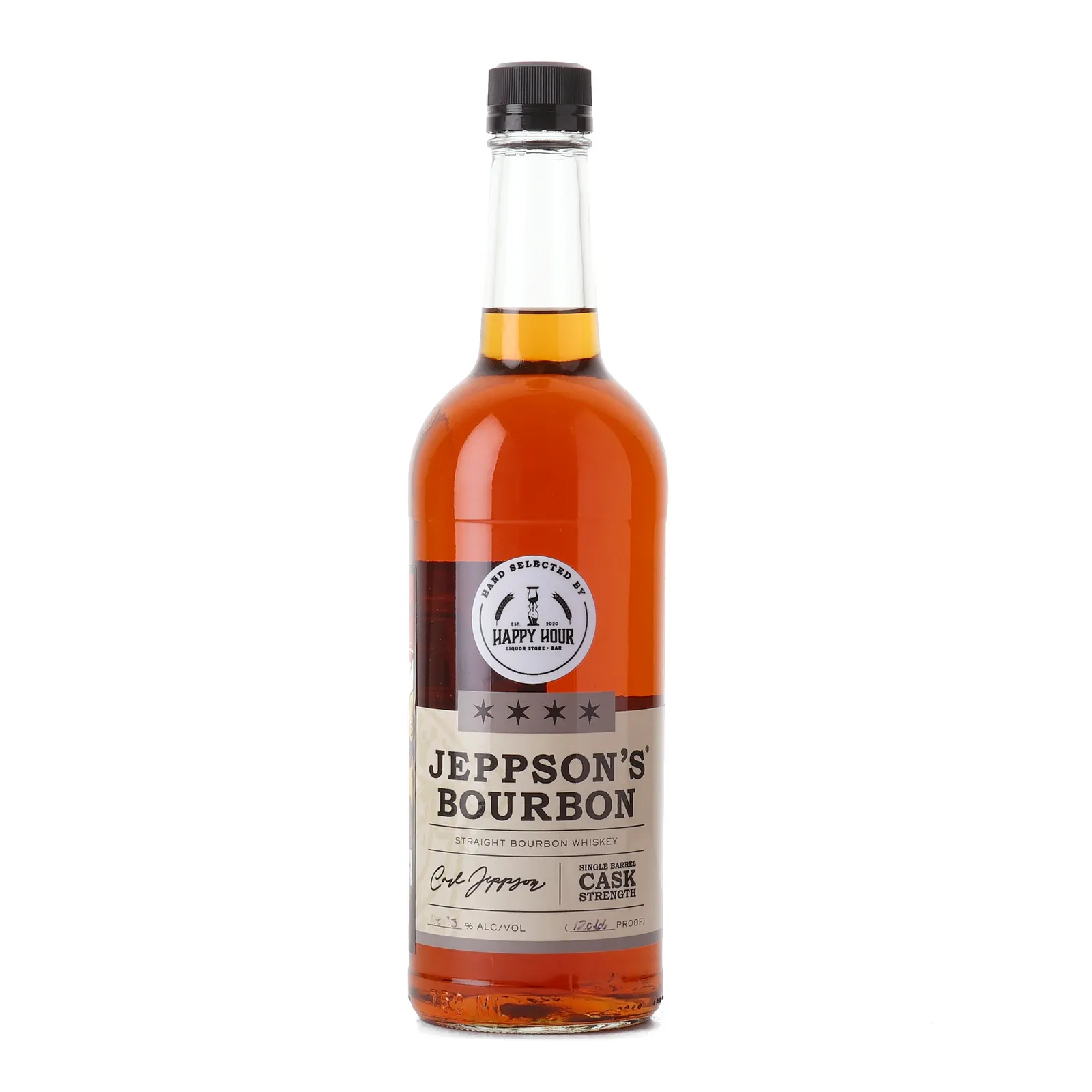 Jeppson's Bourbon Single Barrel Cask Strength 'Happy Hour' Private Barrel Selection, 60.33% whisky bottle