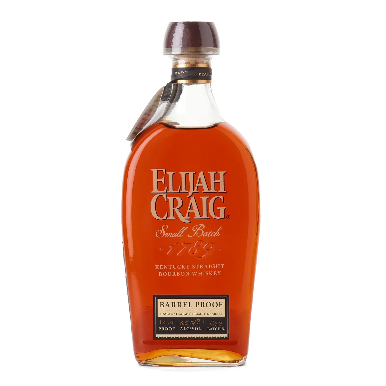 Elijah Craig Barrel Proof 12 Year Old, Batch No. C918, 2018, 65.7% whisky bottle