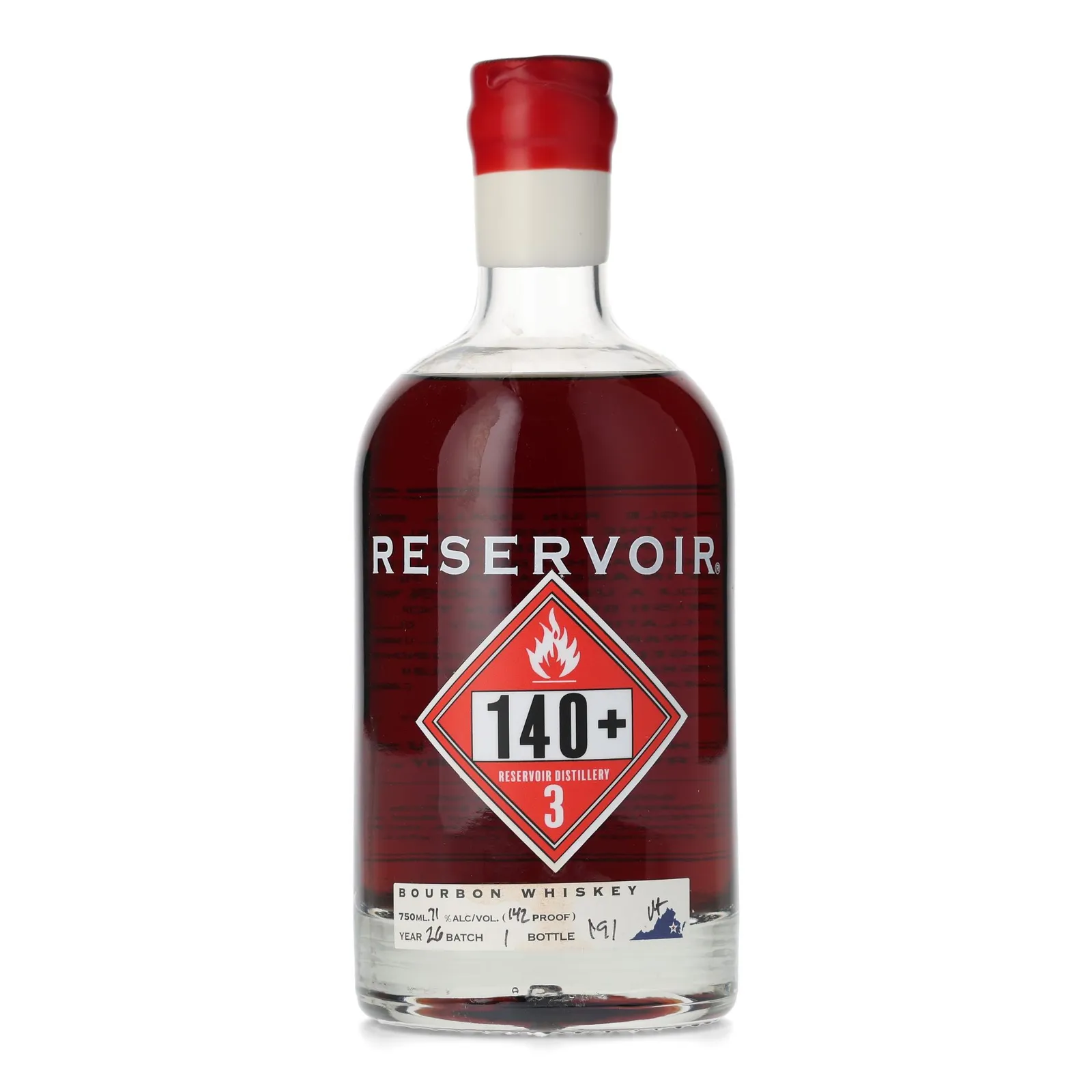 Reservoir Bourbon (2026), Alligator Char & Quarter Cask, 71% whisky bottle