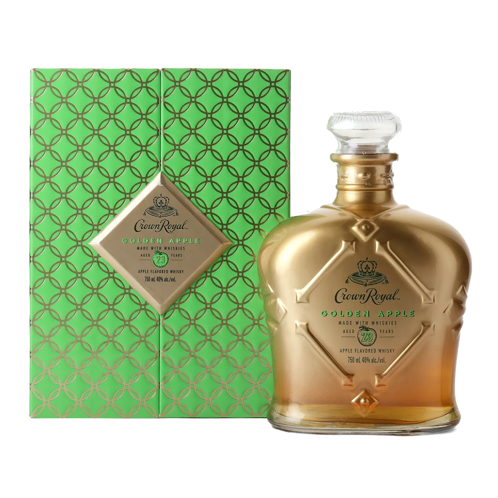 Crown Royal Golden Apple 23 Year Old, Official Bottling, 40% whisky bottle