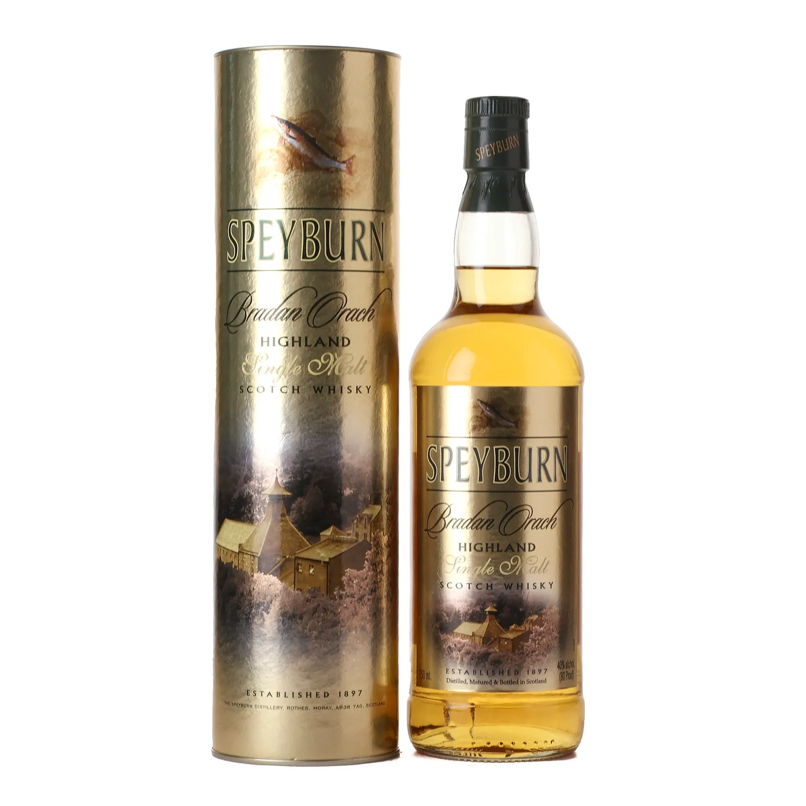 Speyburn Bradan Orach, Bourbon Cask, 40% whisky bottle