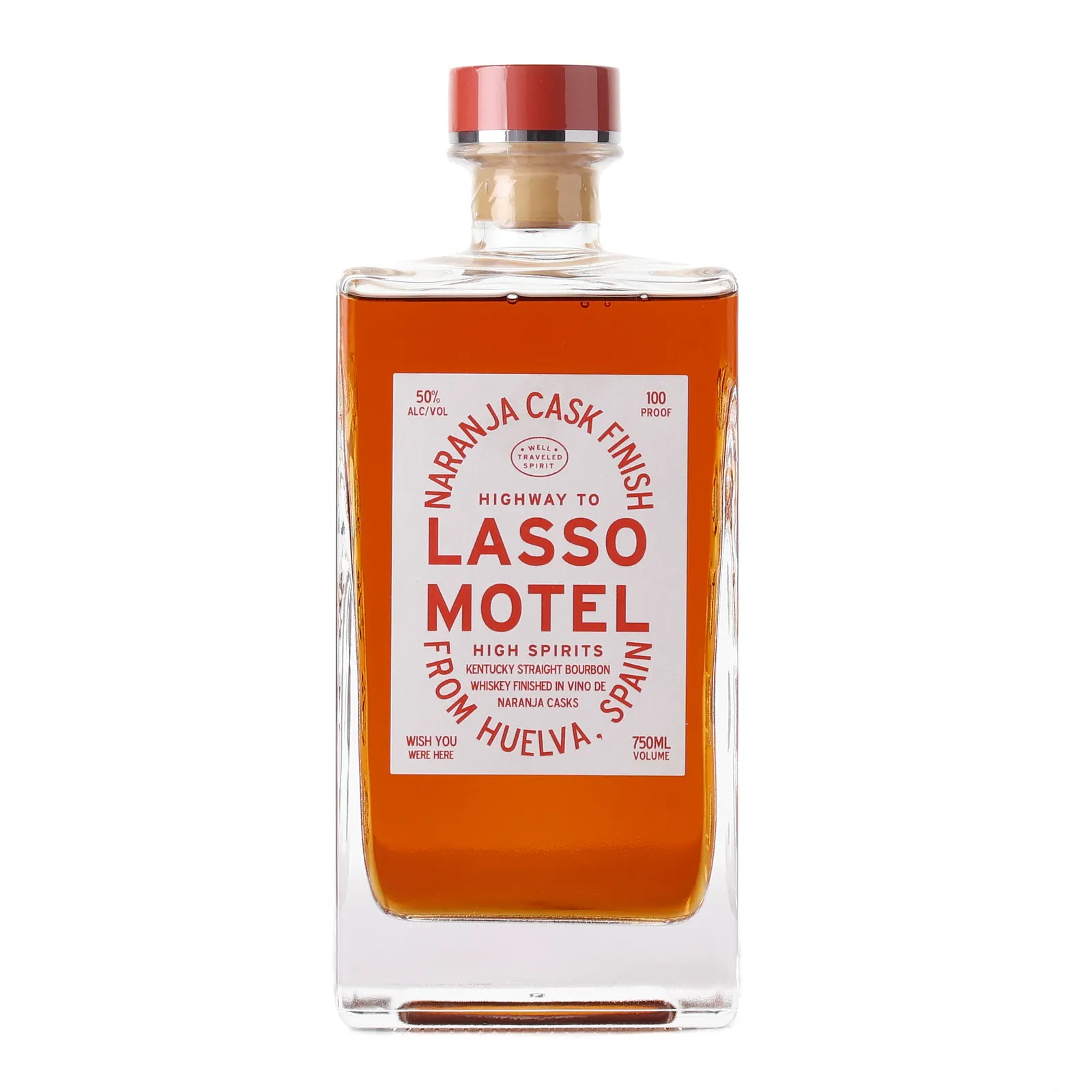Lasso Motel Naranja Cask Finish, Vino de Naranja Cask, 2024, 50% whisky bottle