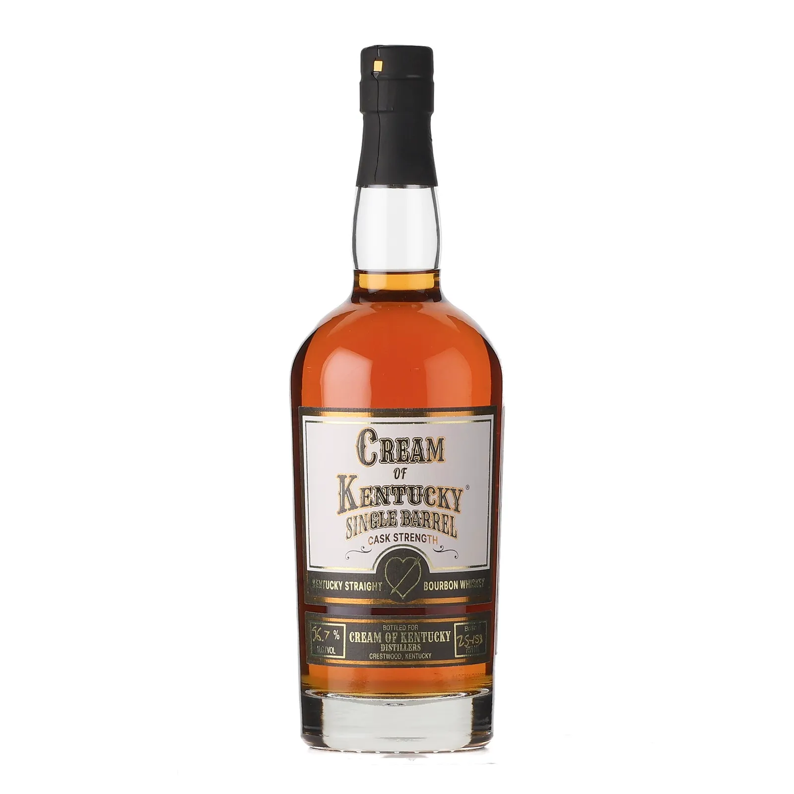 Cream of Kentucky Single Barrel Cask Strength Bourbon 'Maverick' Private Barrel Selection, 56.7% whisky bottle