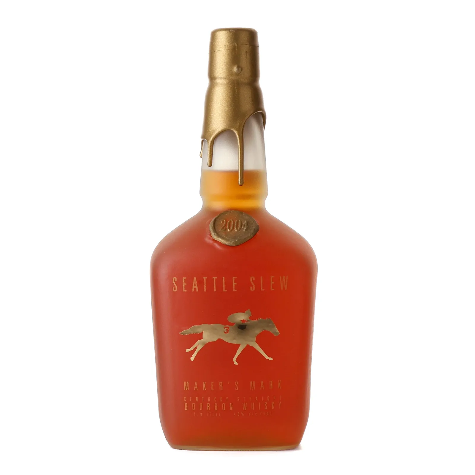 Maker's Mark Seattle Slew Limited Edition, New American Oak Cask, 2004, 45% whisky bottle